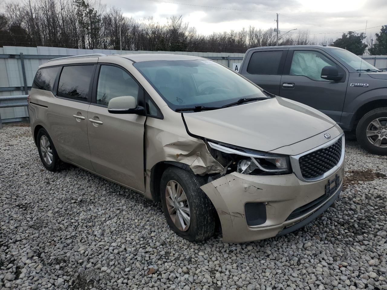 2015 Kia Sedona Lx Коричневый vin: KNDMB5C18F6021312
