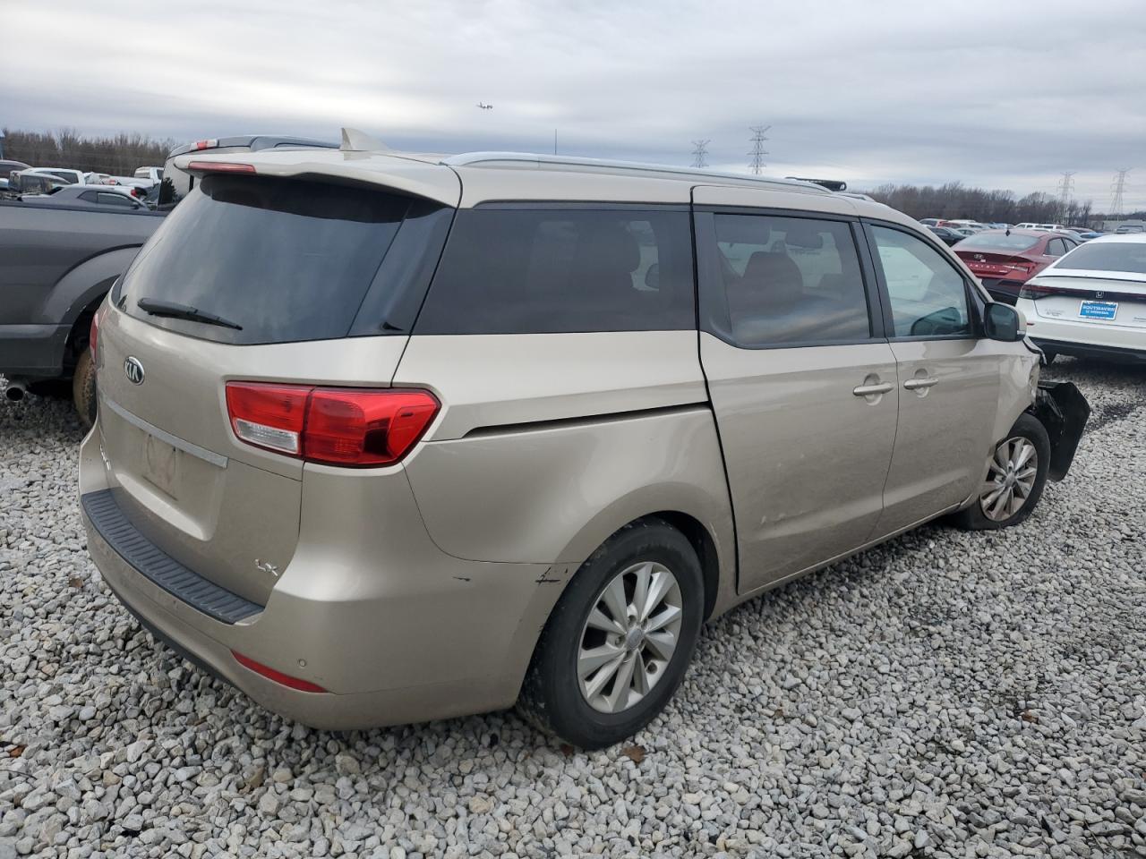 2015 Kia Sedona Lx Коричневый vin: KNDMB5C18F6021312