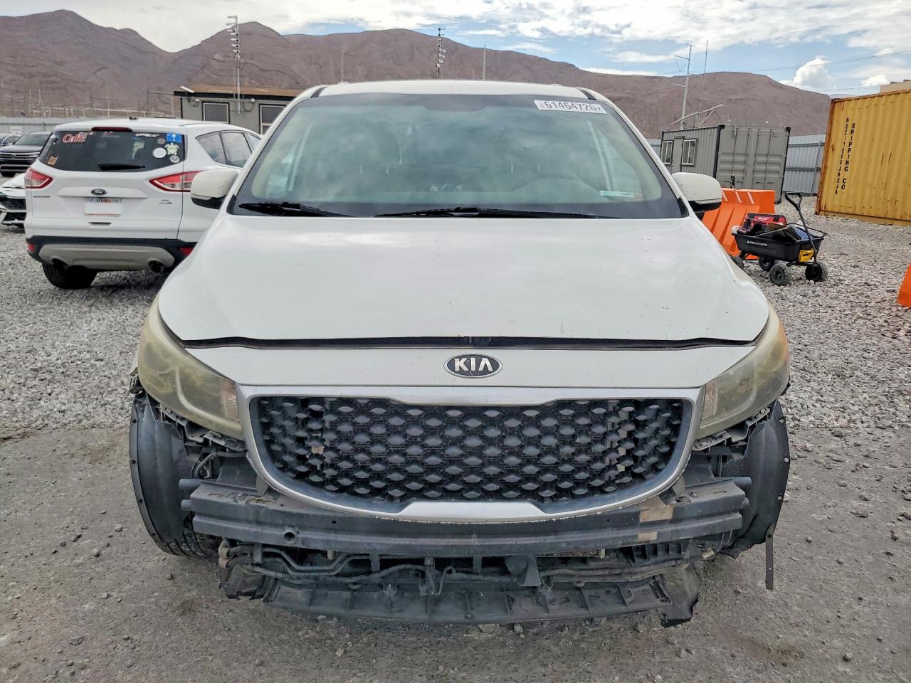 2015 Kia Sedona Lx White vin: KNDMB5C18F6032178
