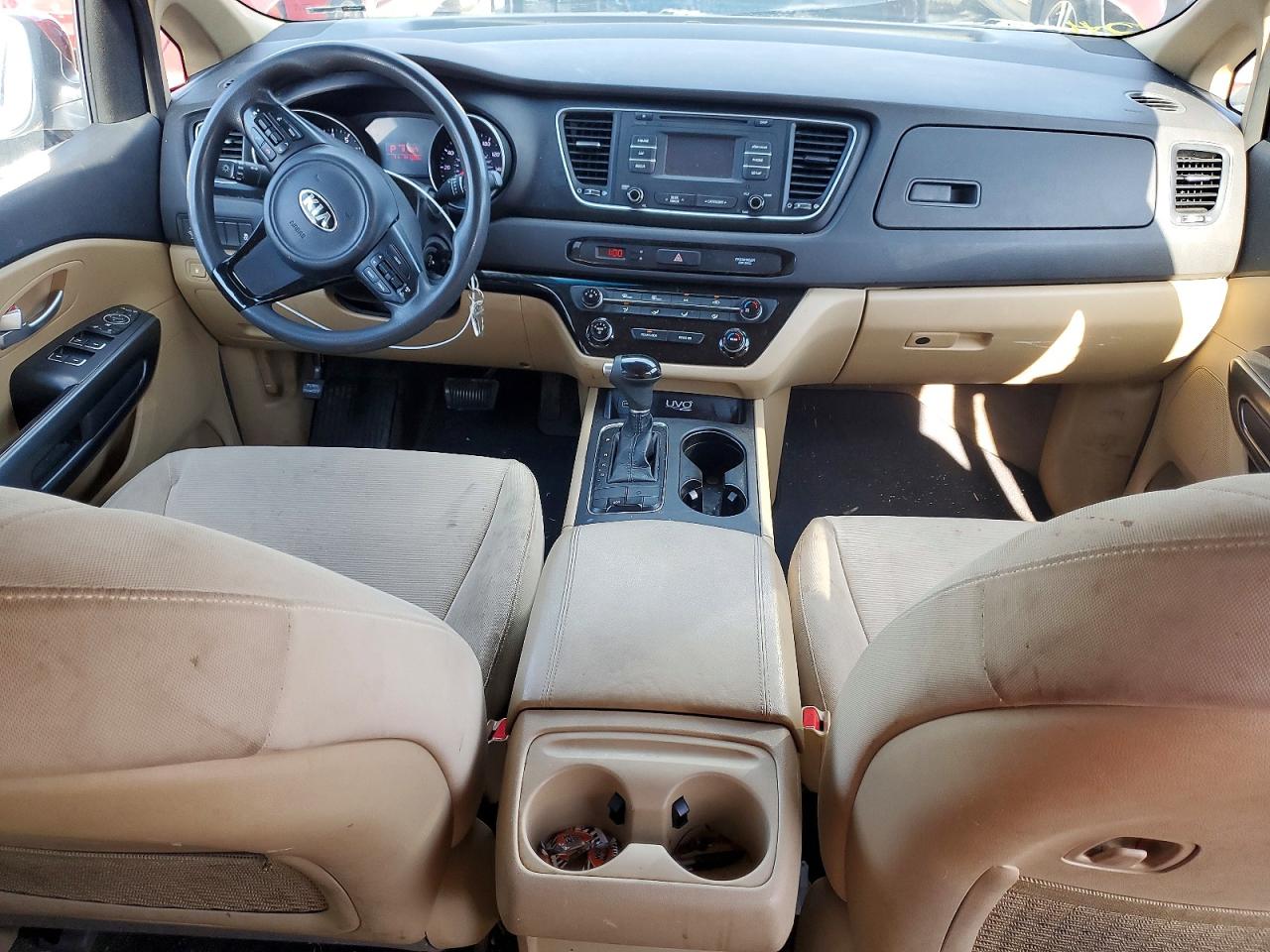 2015 Kia Sedona Lx Коричневый vin: KNDMB5C18F6043083