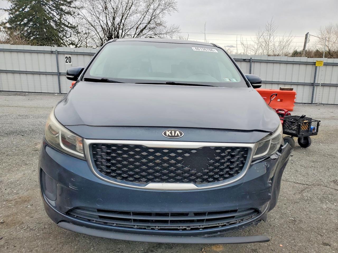 2016 Kia Sedona Lx Blue vin: KNDMB5C18G6093743