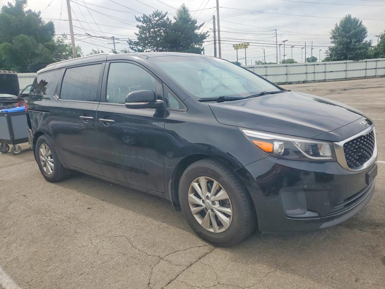 2016 Kia Sedona Lx Black vin: KNDMB5C18G6213489