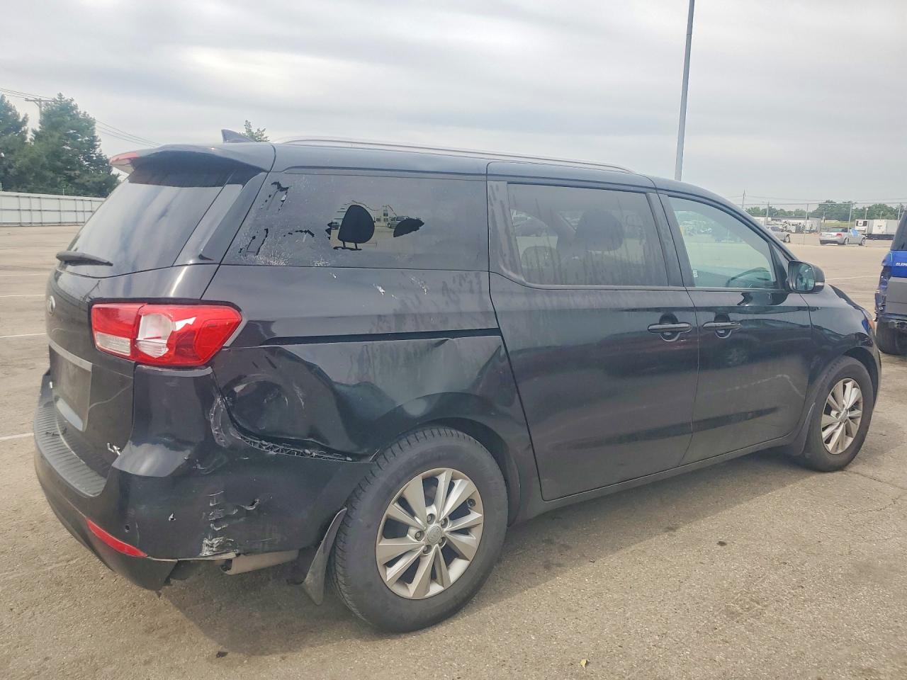 2016 Kia Sedona Lx Black vin: KNDMB5C18G6213489