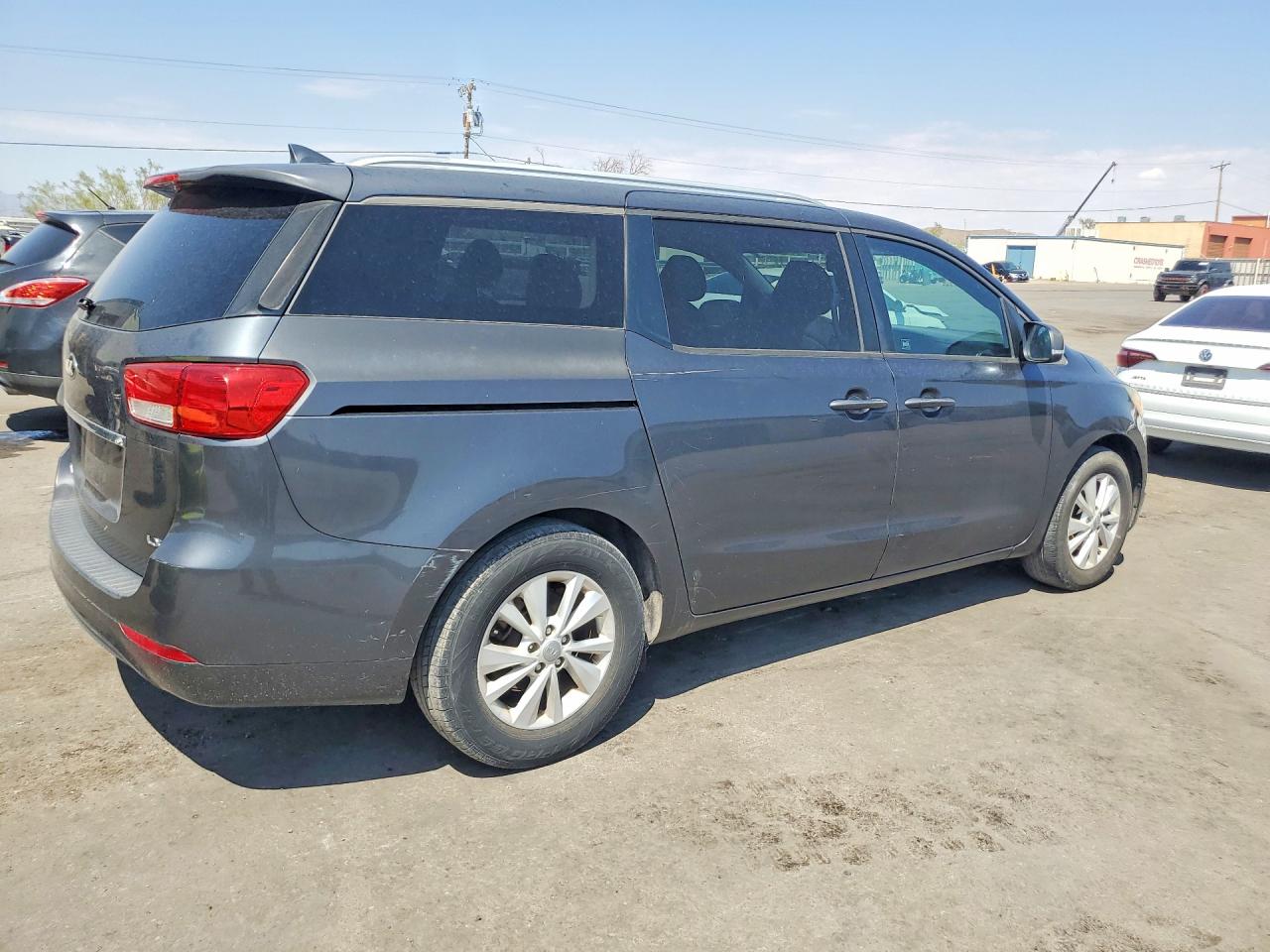 2015 Kia Sedona Lx Gray vin: KNDMB5C19F6062645