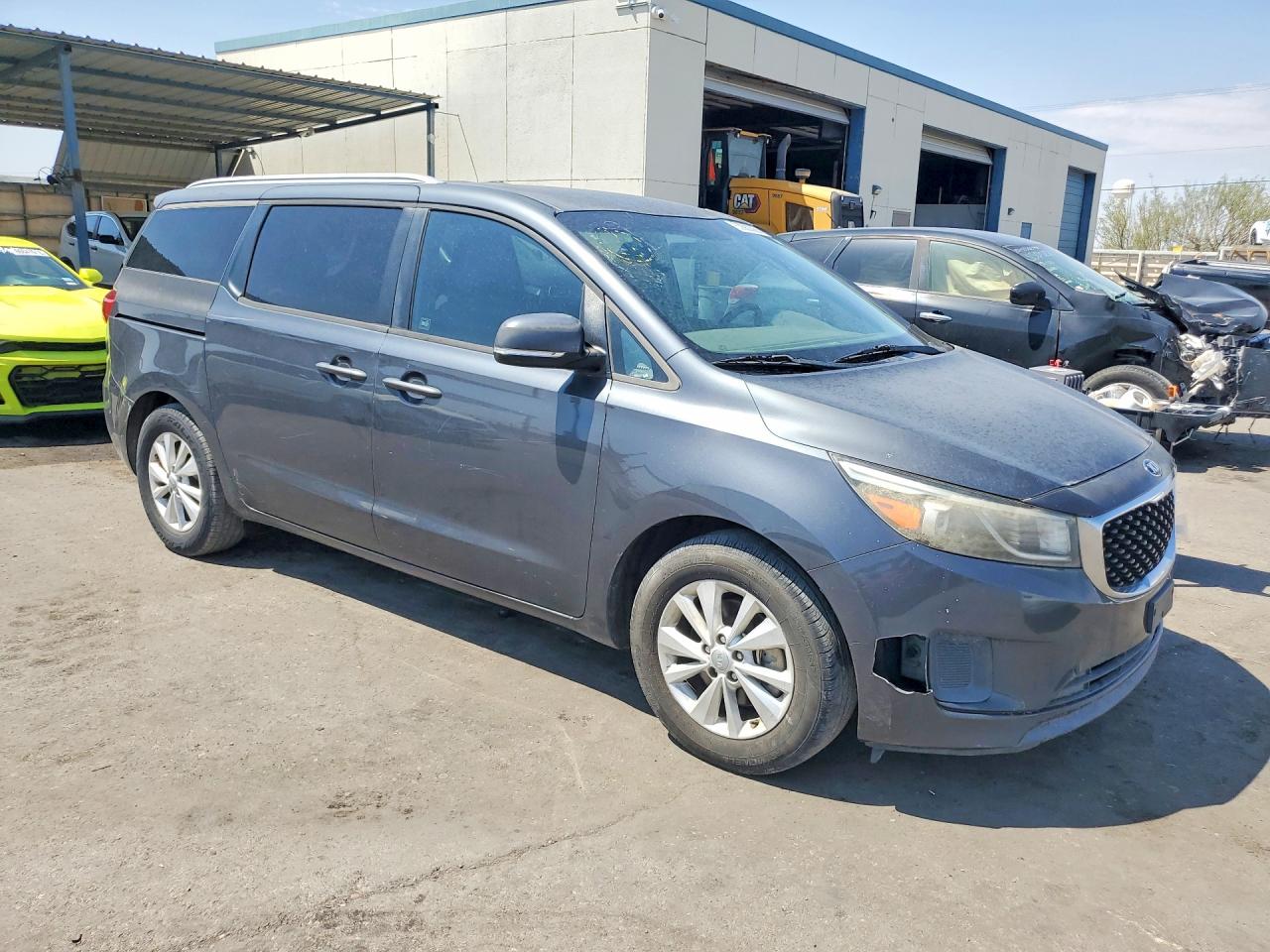 2015 Kia Sedona Lx Gray vin: KNDMB5C19F6062645
