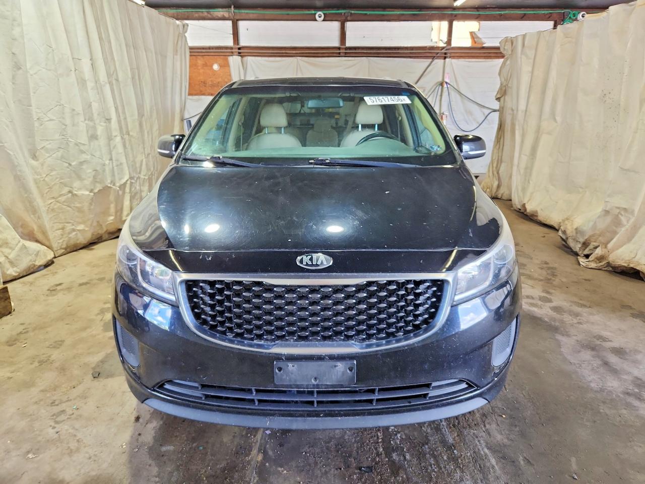 2015 Kia Sedona Lx Black vin: KNDMB5C19F6074942
