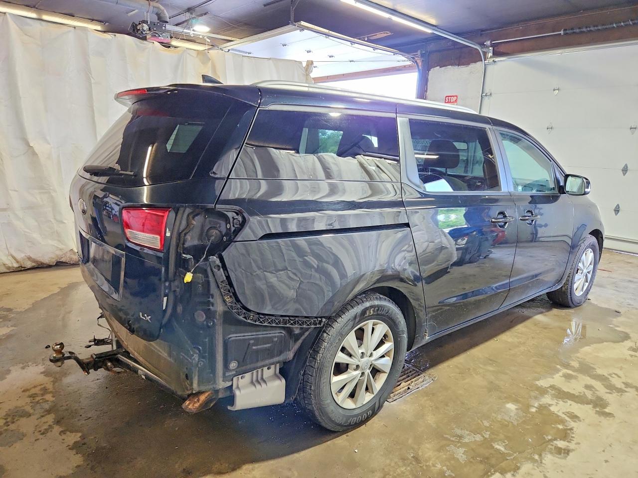 2015 Kia Sedona Lx Black vin: KNDMB5C19F6074942