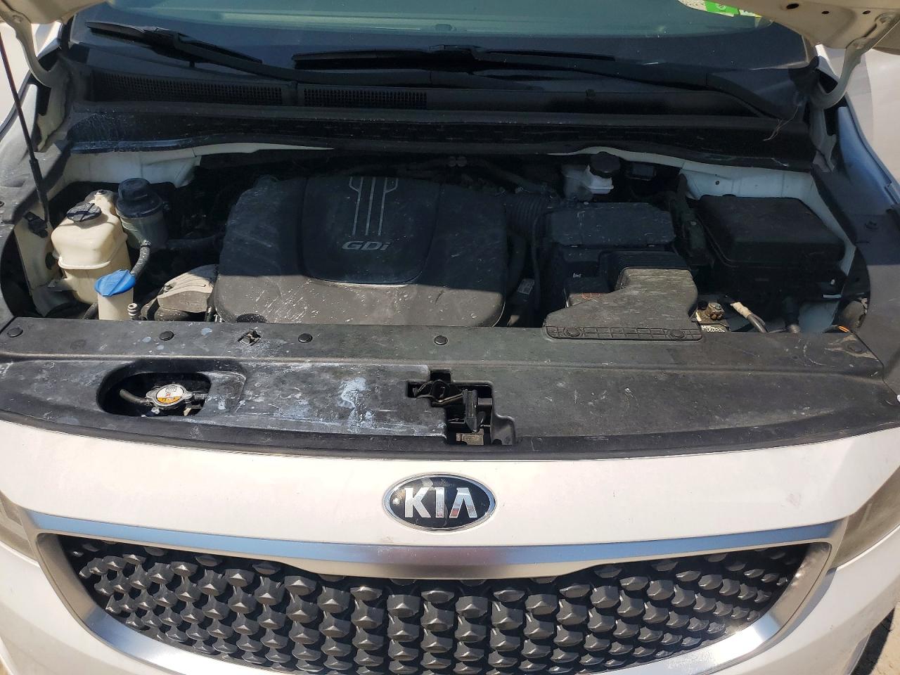 2015 Kia Sedona Lx White vin: KNDMB5C1XF6021456