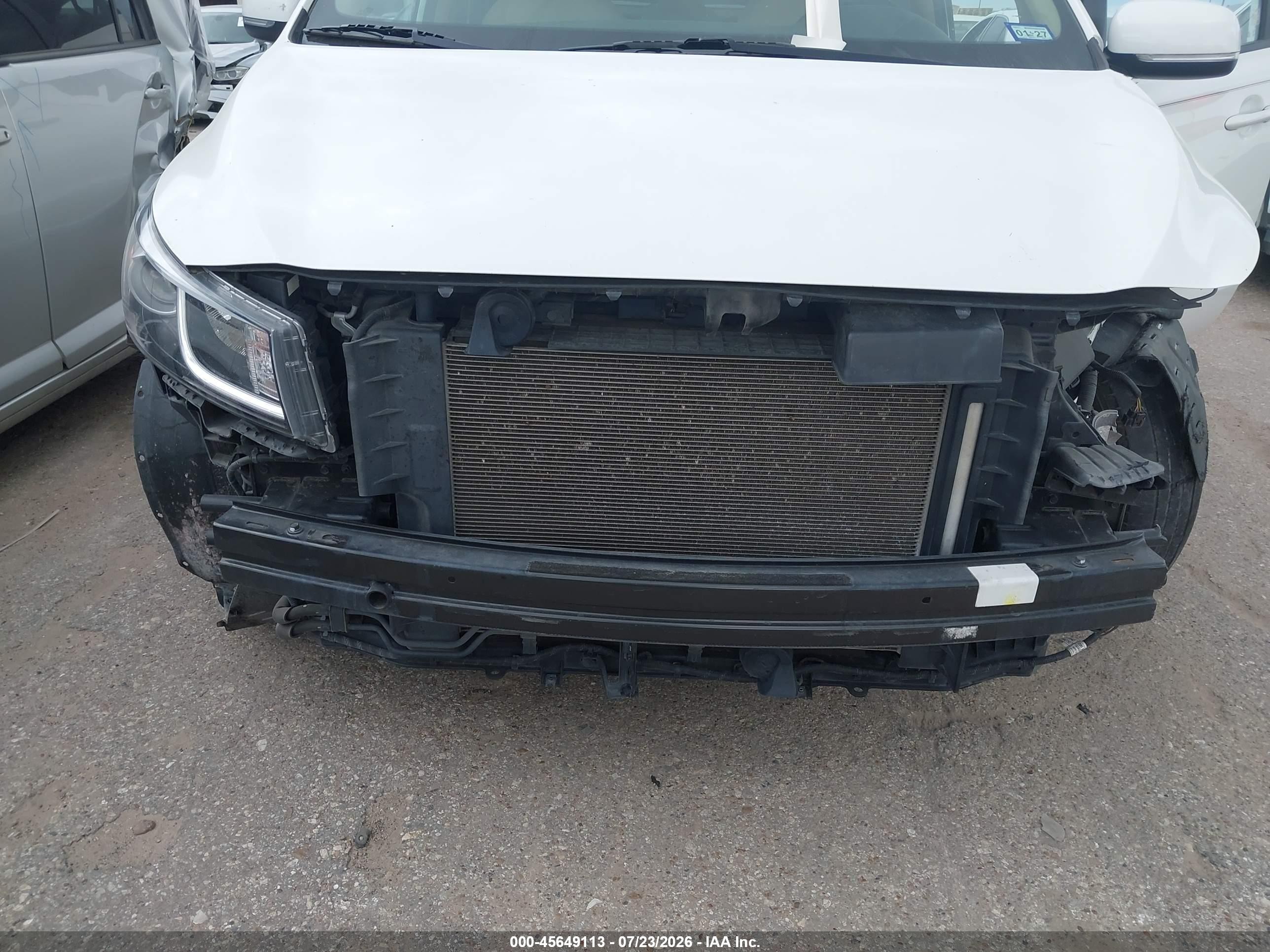 2015 Kia Sedona Lx White vin: KNDMB5C1XF6027855