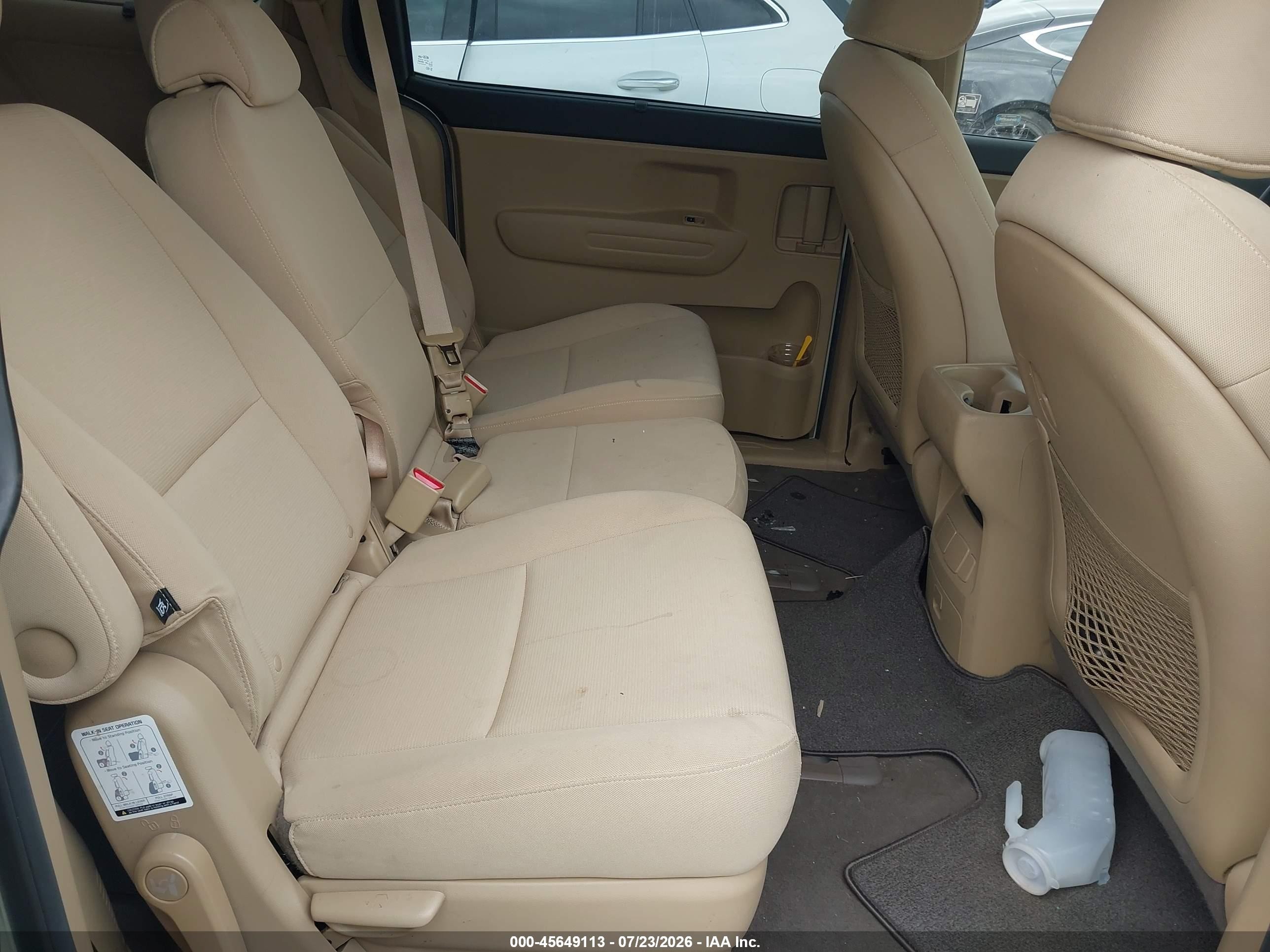 2015 Kia Sedona Lx White vin: KNDMB5C1XF6027855
