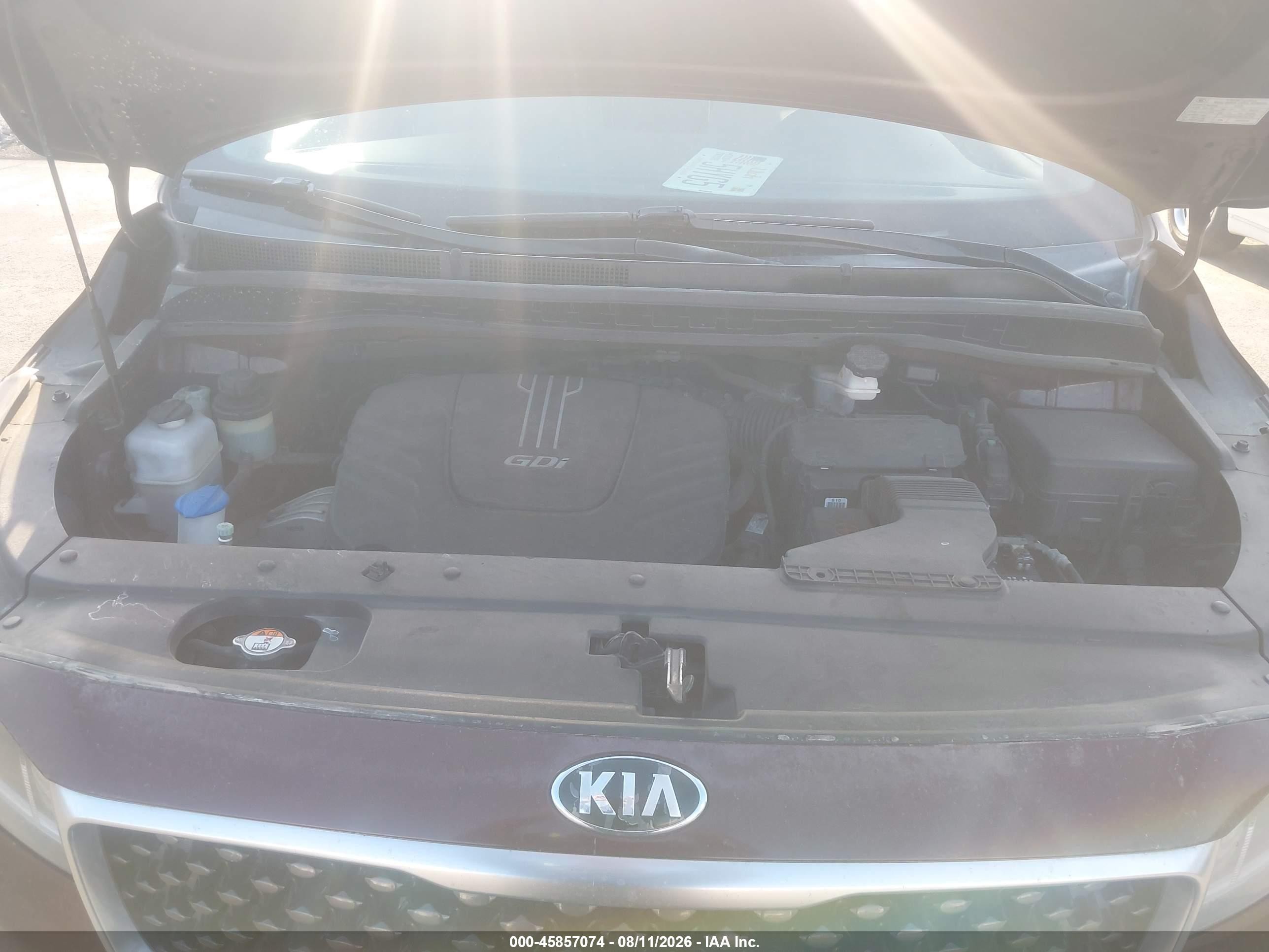 2015 Kia Sedona Lx Maroon vin: KNDMB5C1XF6038841