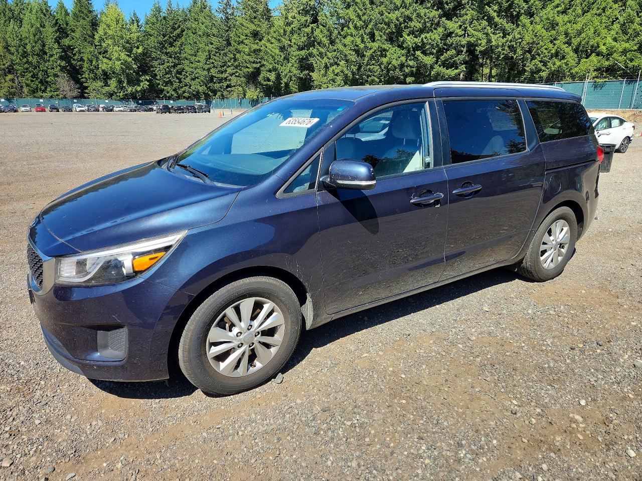 2015 Kia Sedona Lx Blue vin: KNDMB5C1XF6064338