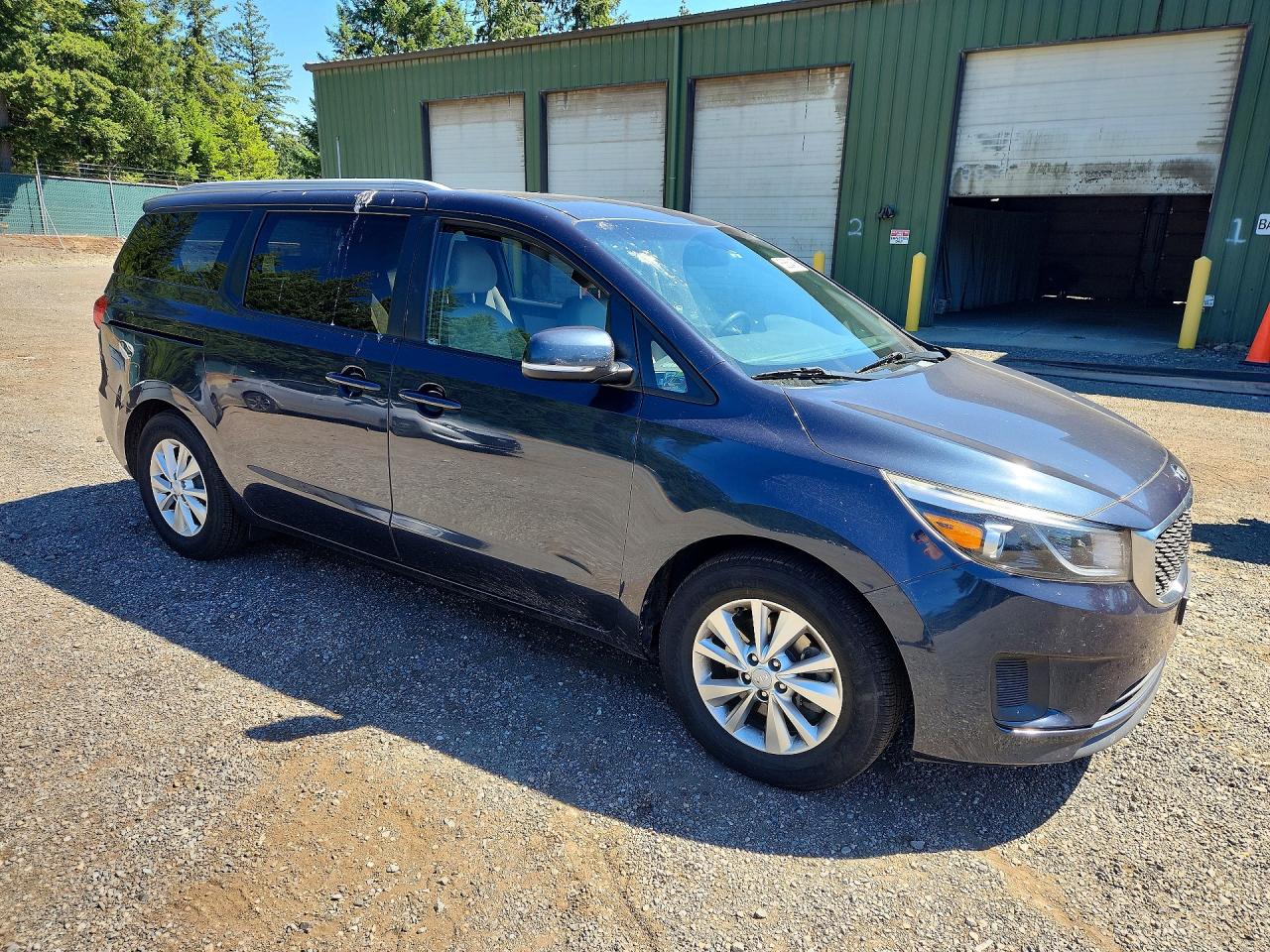 2015 Kia Sedona Lx Blue vin: KNDMB5C1XF6064338