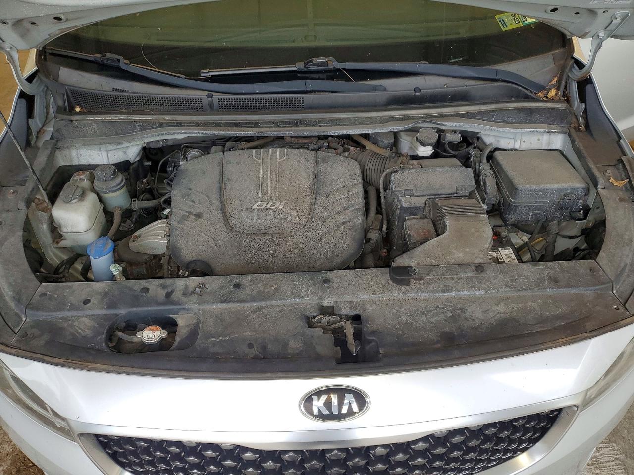 2016 Kia Sedona Lx Silver vin: KNDMB5C1XG6103463