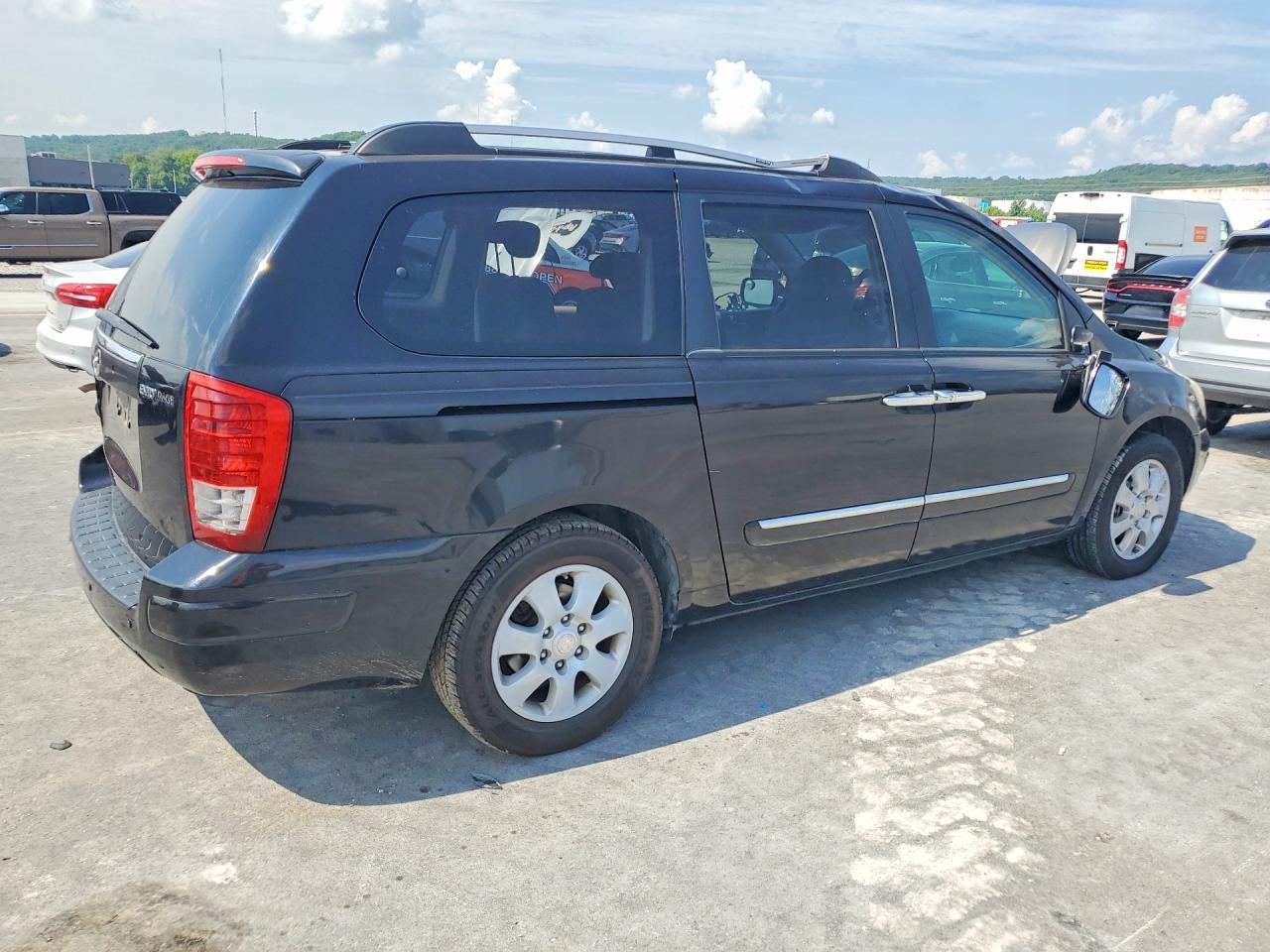 2007 Hyundai Entourage Gls Black vin: KNDMC233076012960