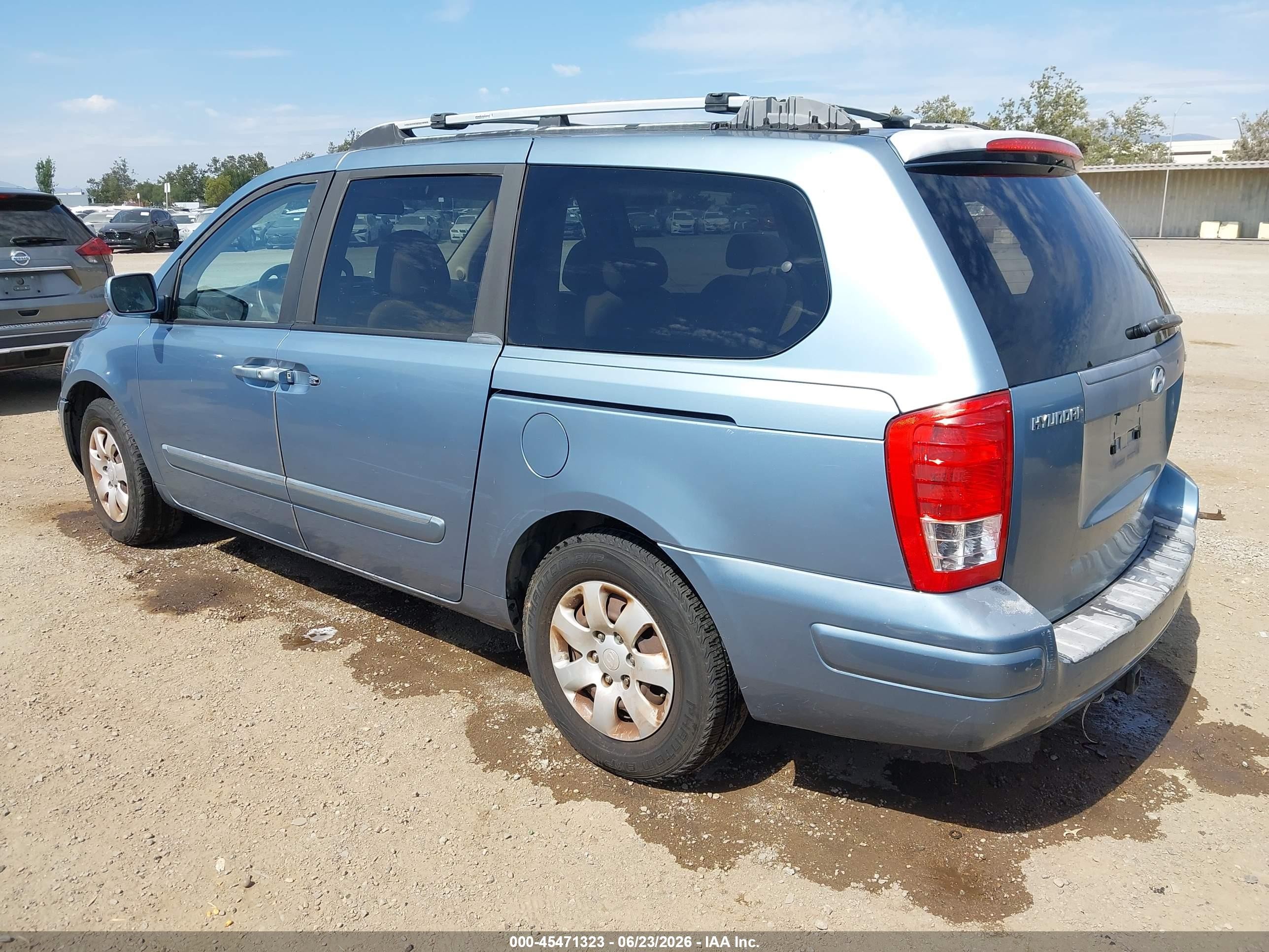 2007 Hyundai Entourage Gls/limited/se Light Blue vin: KNDMC233076024221
