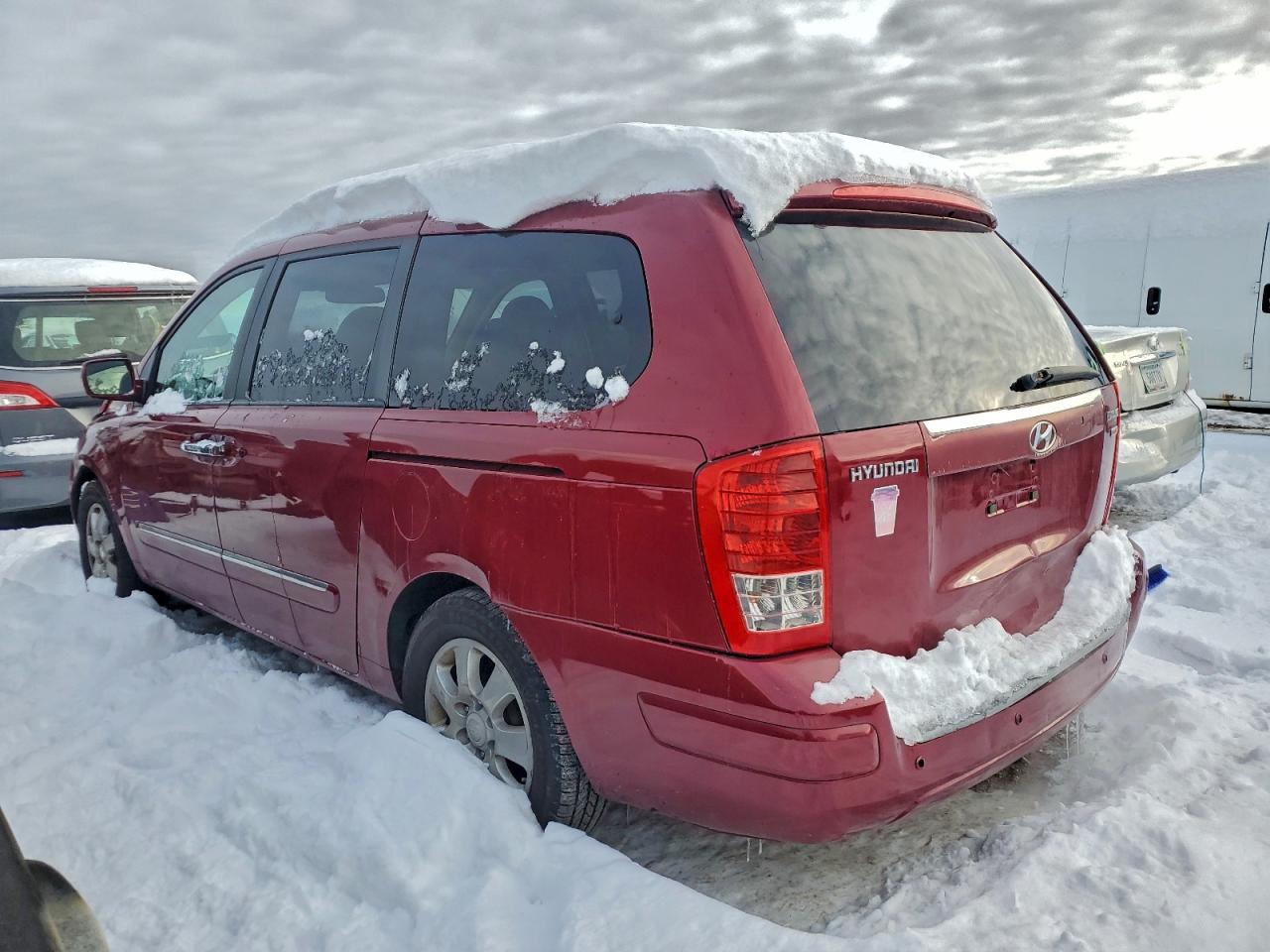 2007 Hyundai Entourage Gls Red vin: KNDMC233076034702