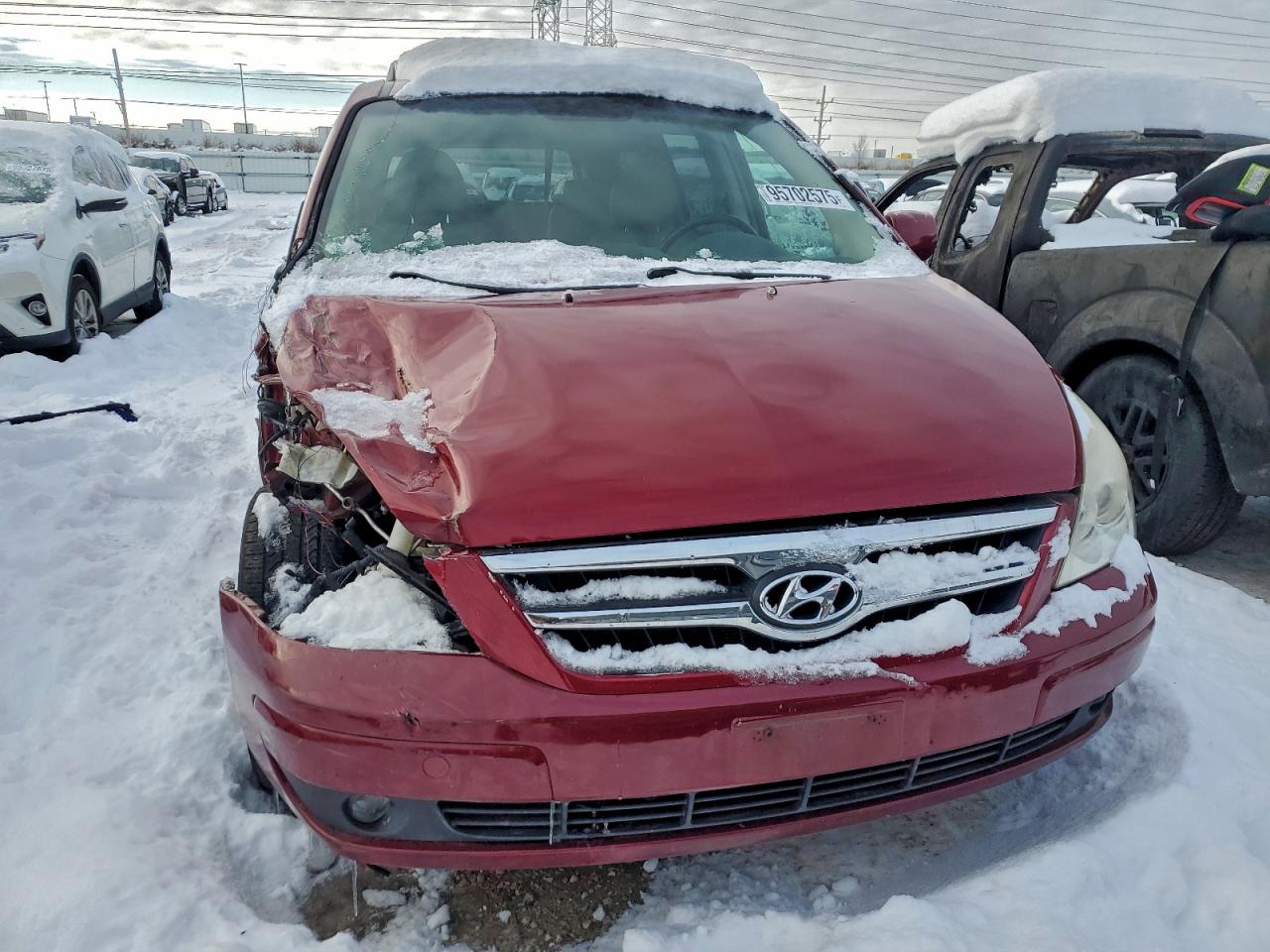 2007 Hyundai Entourage Gls Red vin: KNDMC233076034702