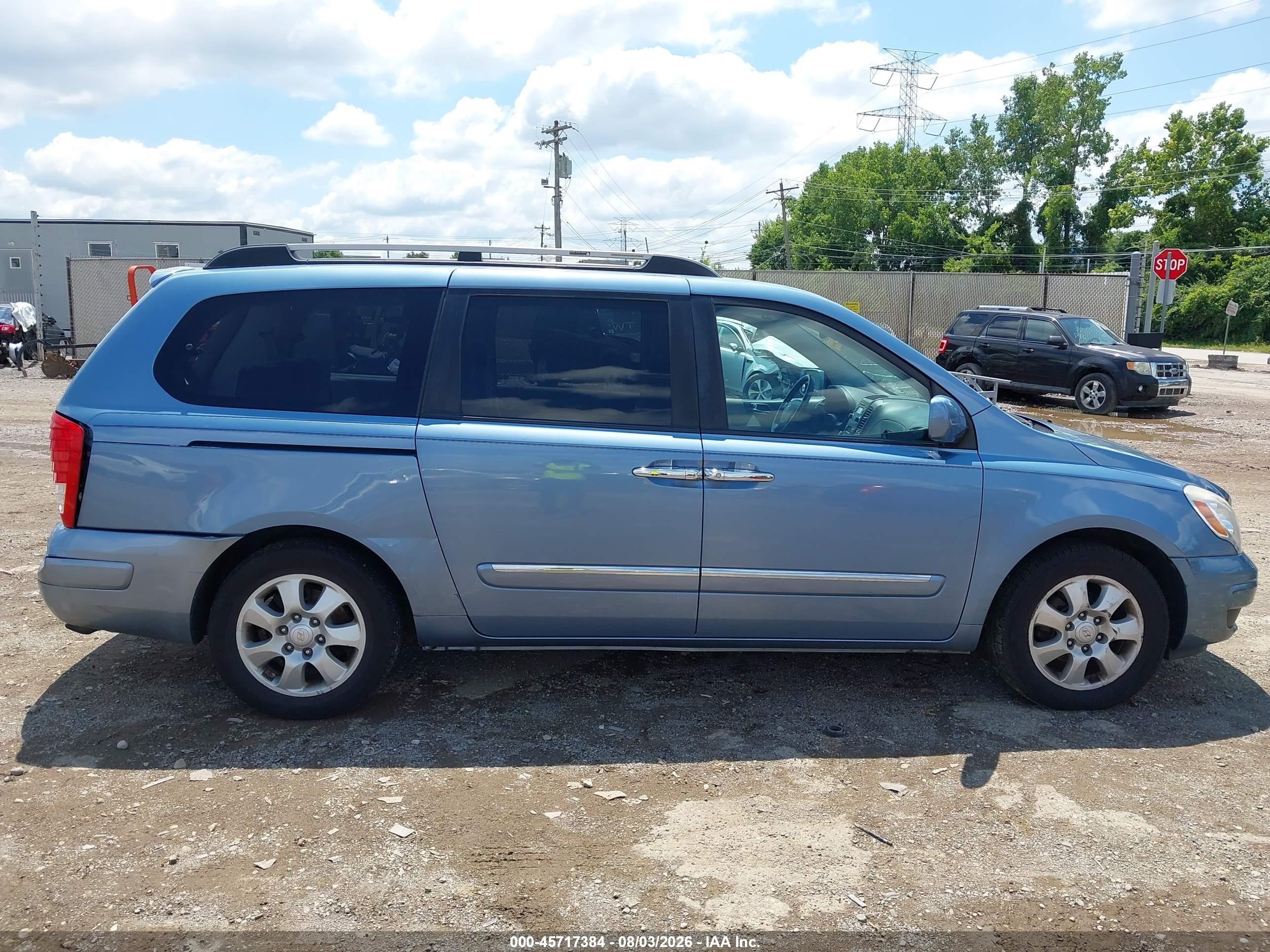 2007 Hyundai Entourage Gls/limited/se Light Blue vin: KNDMC233176021246