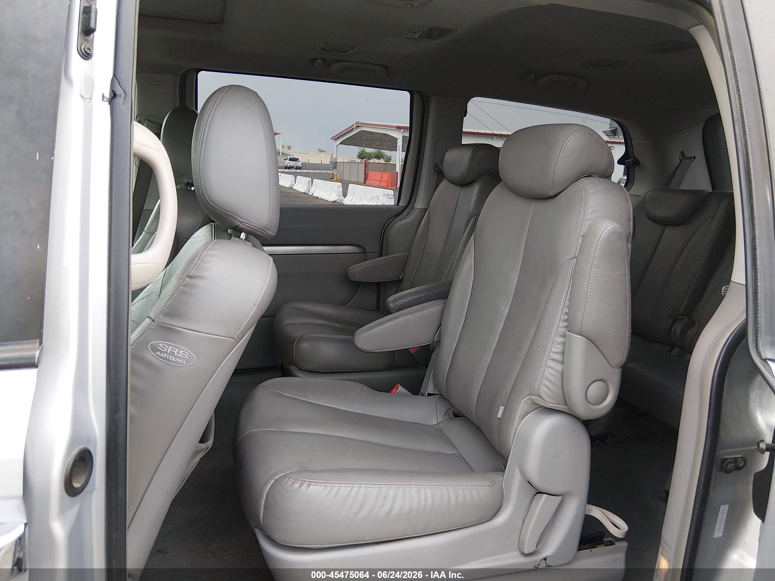 2007 Hyundai Entourage Gls/limited/se Silver vin: KNDMC233176026947