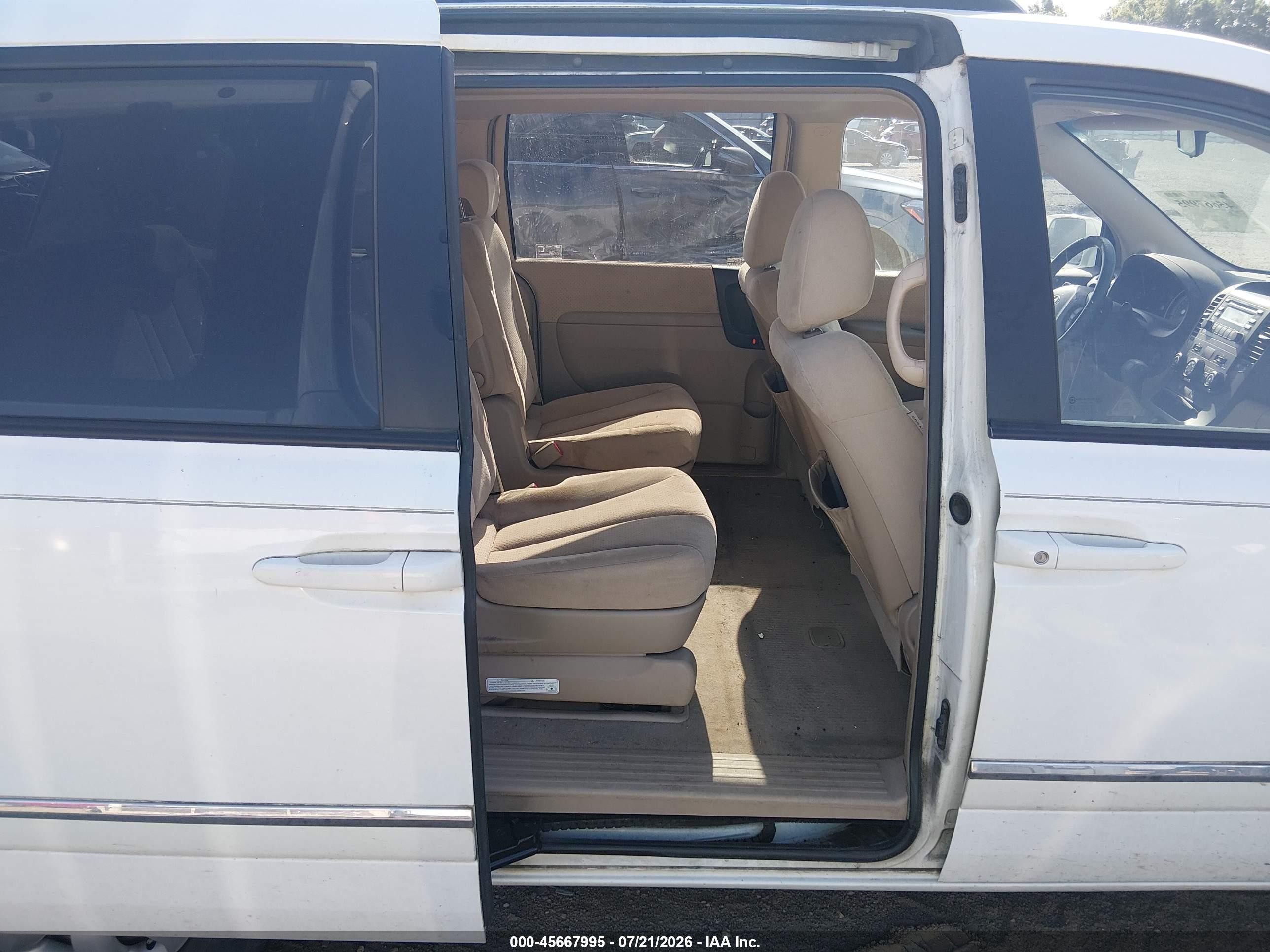 2007 Hyundai Entourage Gls/limited/se White vin: KNDMC233176027595