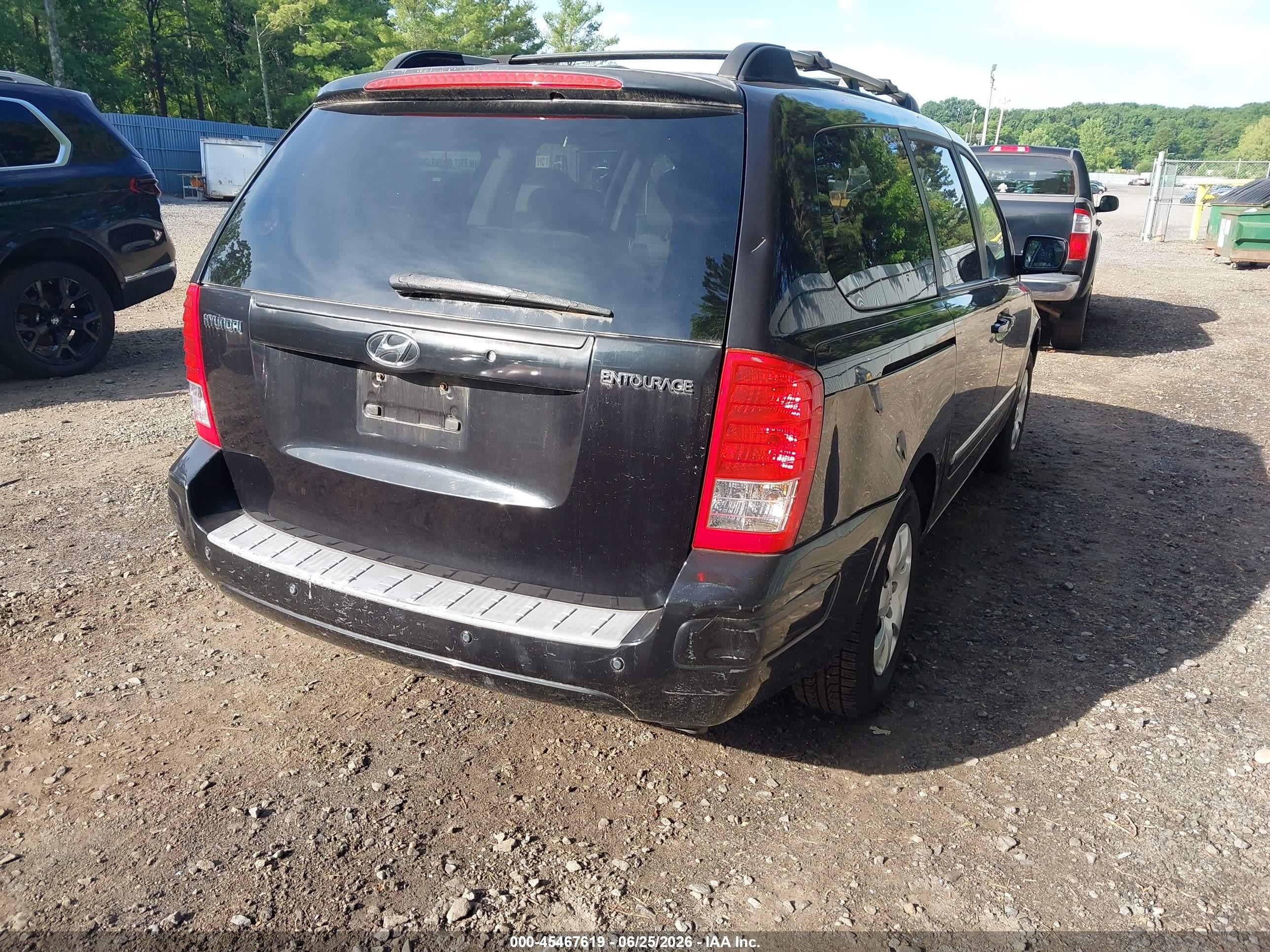 2008 Hyundai Entourage Gls/limited Gray vin: KNDMC233186045919