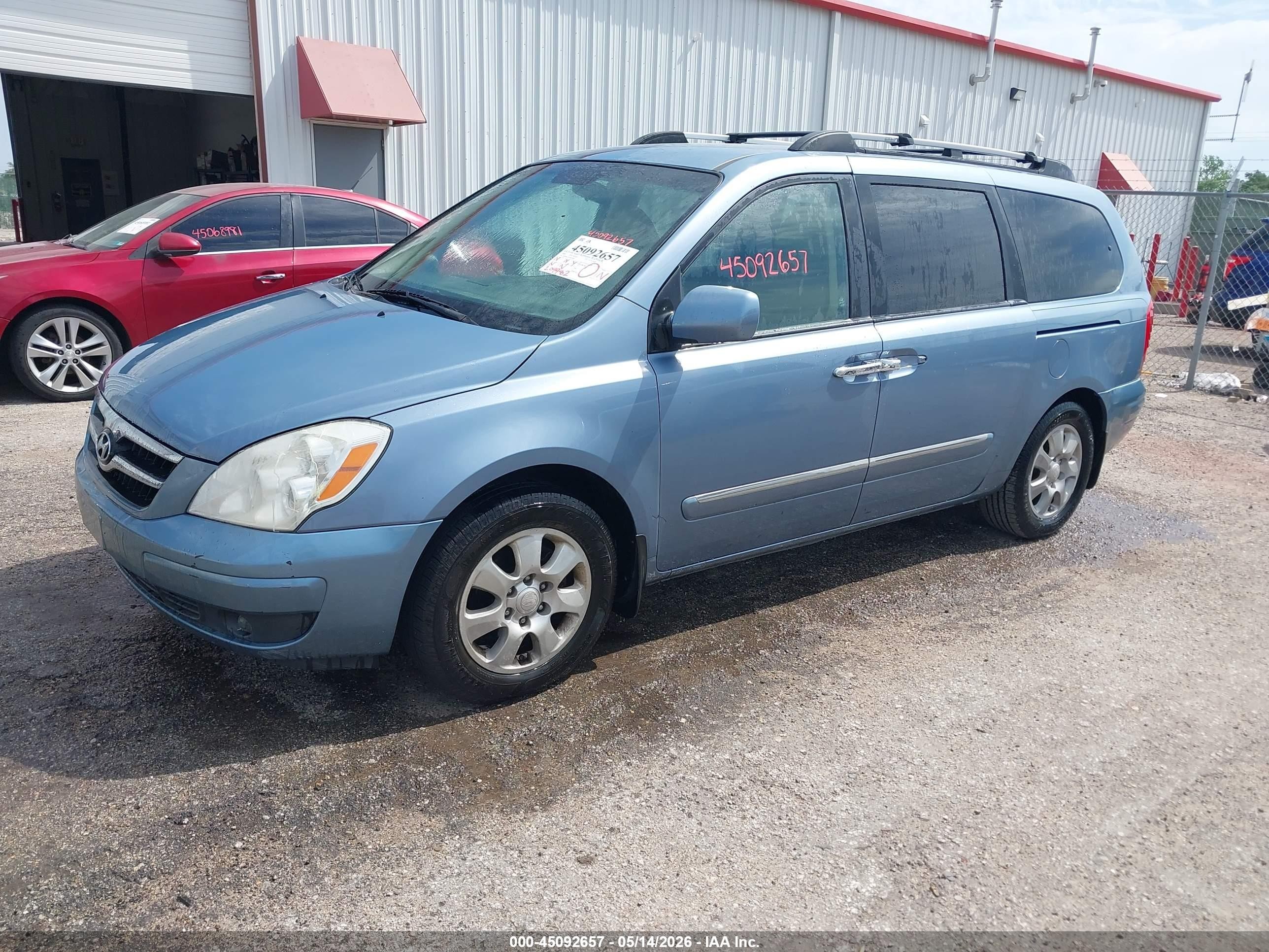 2008 Hyundai Entourage Gls/limited Light Blue vin: KNDMC233186056693