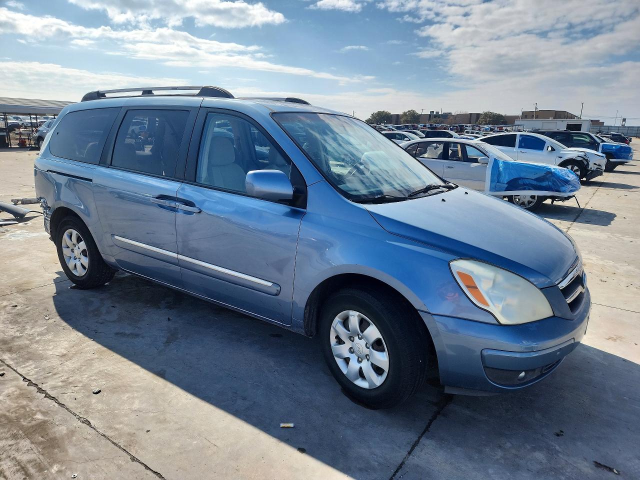 2007 Hyundai Entourage Gls Blue vin: KNDMC233276021546