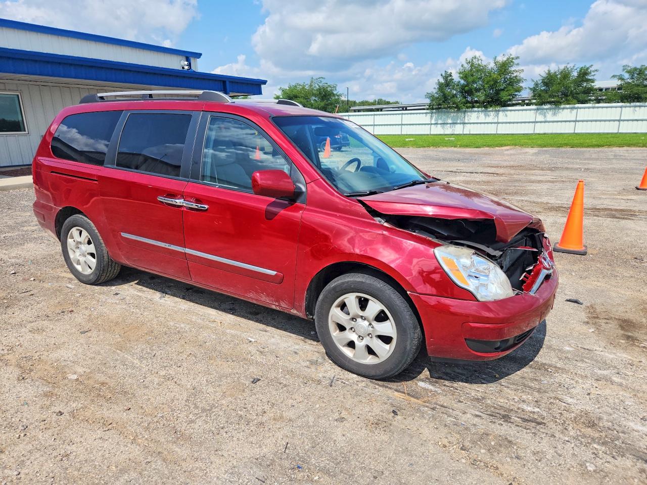 2007 Hyundai Entourage Gls Red vin: KNDMC233476015506
