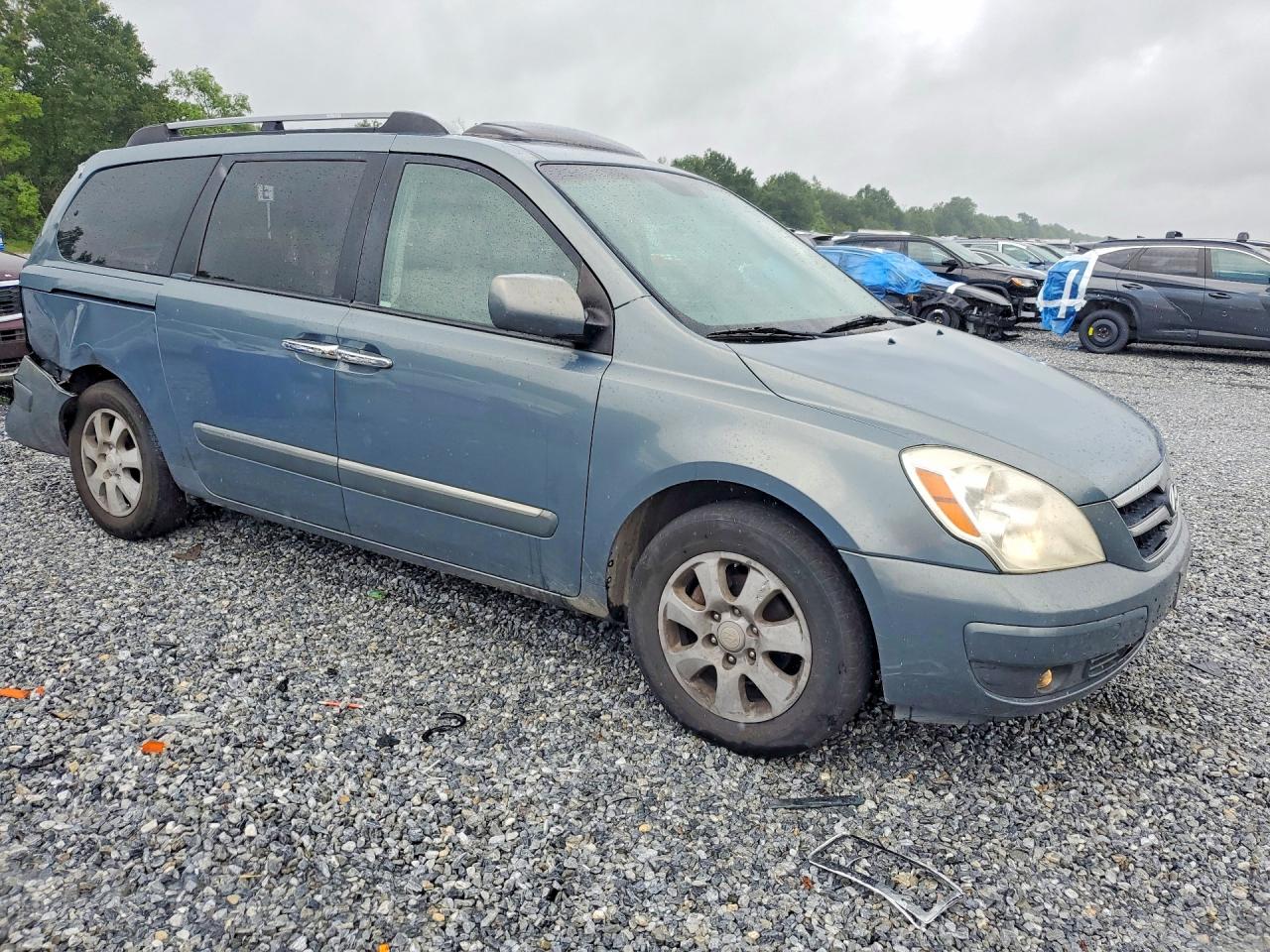 2007 Hyundai Entourage Gls Blue vin: KNDMC233476041863