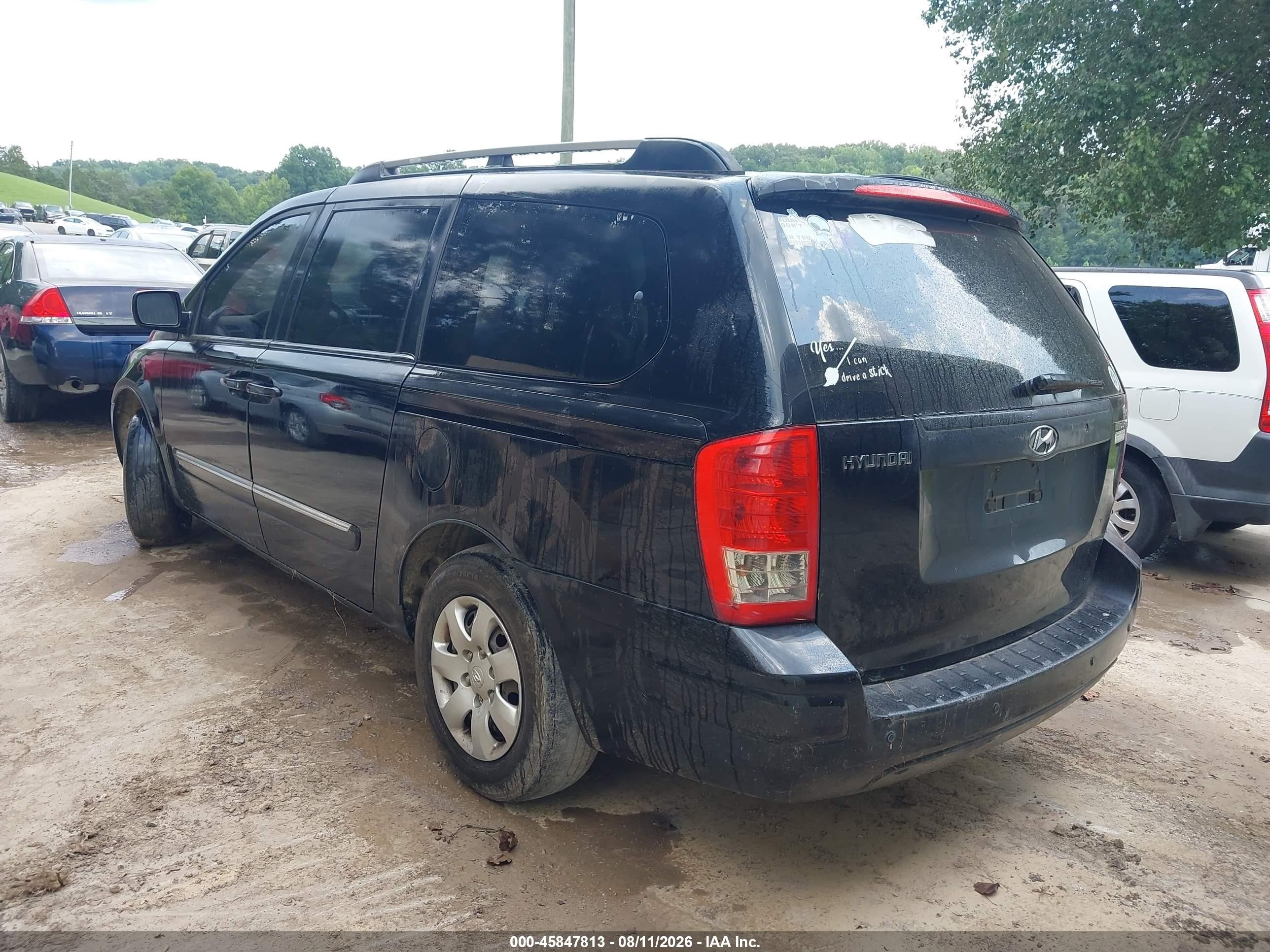 2008 Hyundai Entourage Gls/limited Black vin: KNDMC233486045929