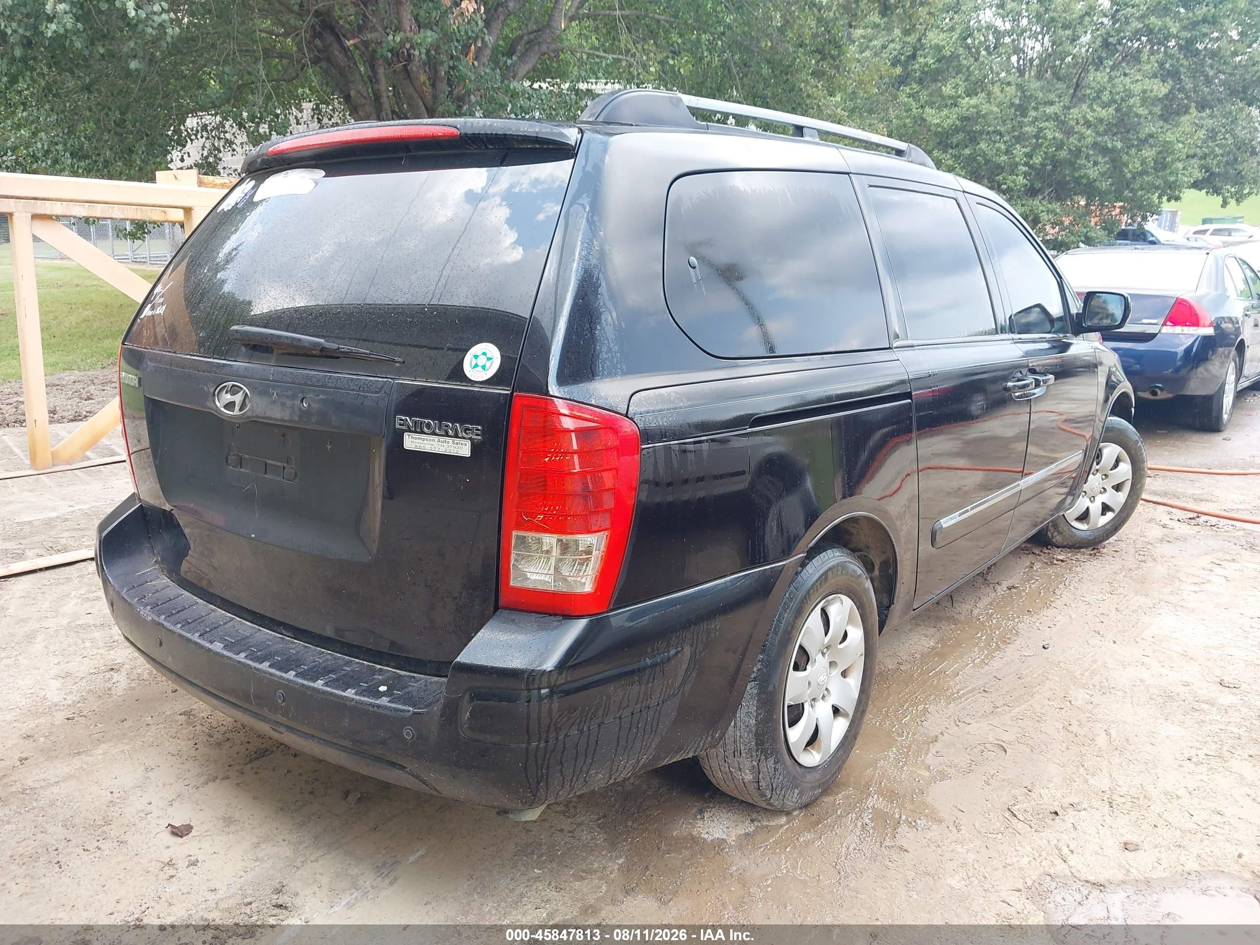 2008 Hyundai Entourage Gls/limited Black vin: KNDMC233486045929