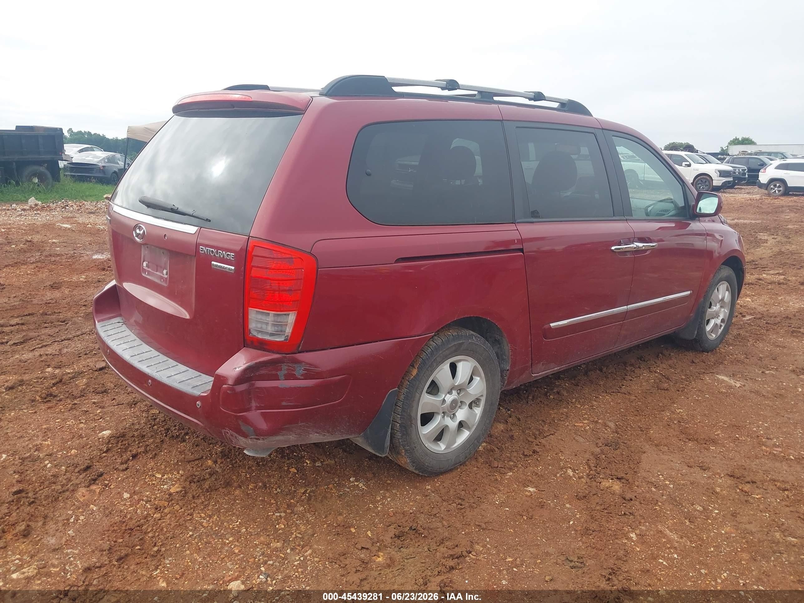 2008 Hyundai Entourage Gls/limited Красный vin: KNDMC233486048538