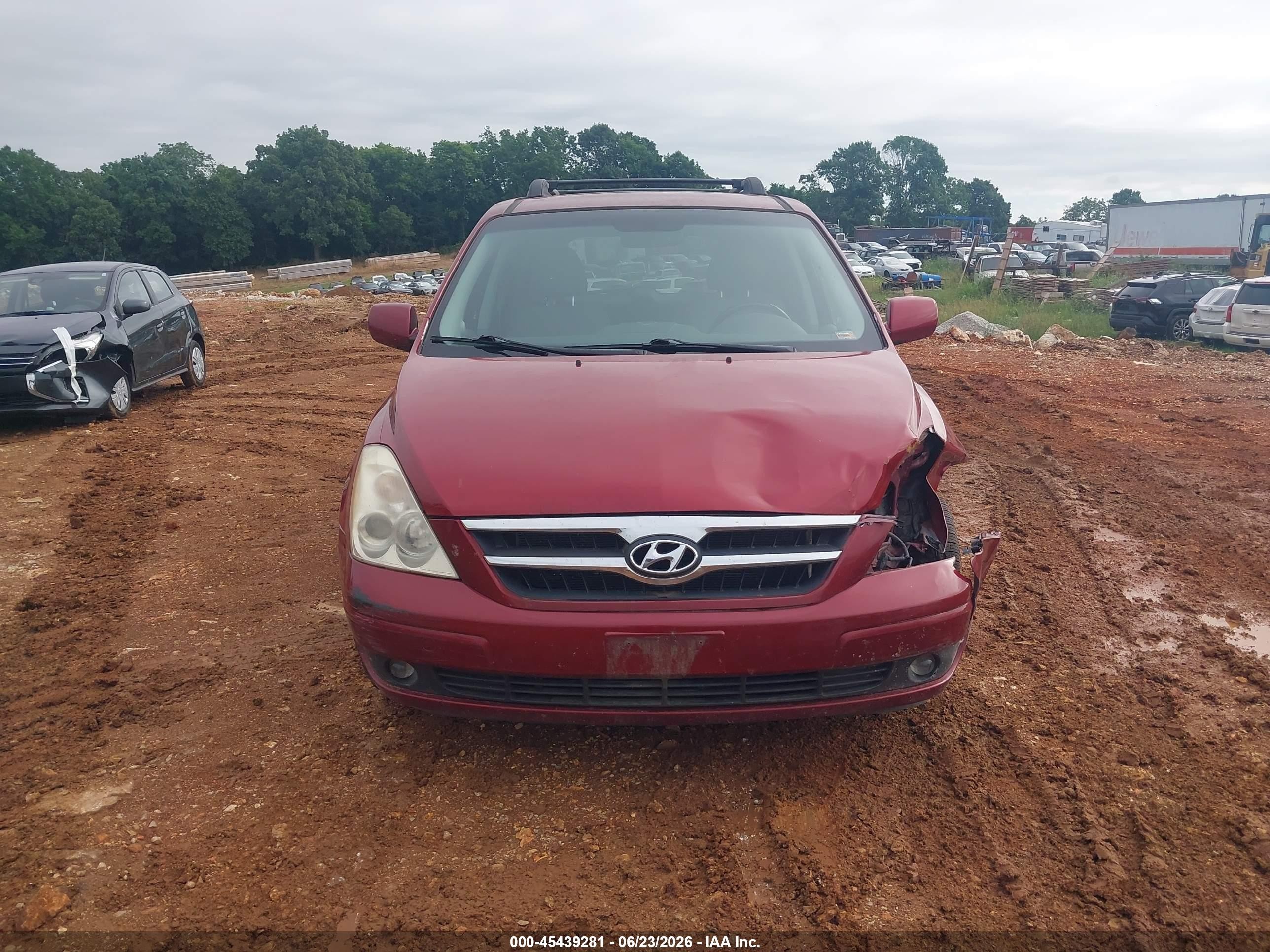 2008 Hyundai Entourage Gls/limited Красный vin: KNDMC233486048538