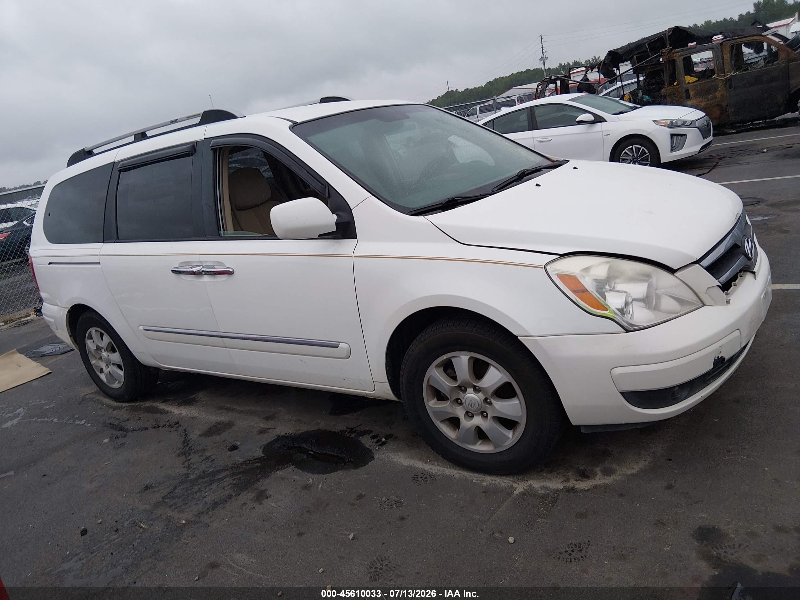 2007 Hyundai Entourage Gls/limited/se White vin: KNDMC233576033027