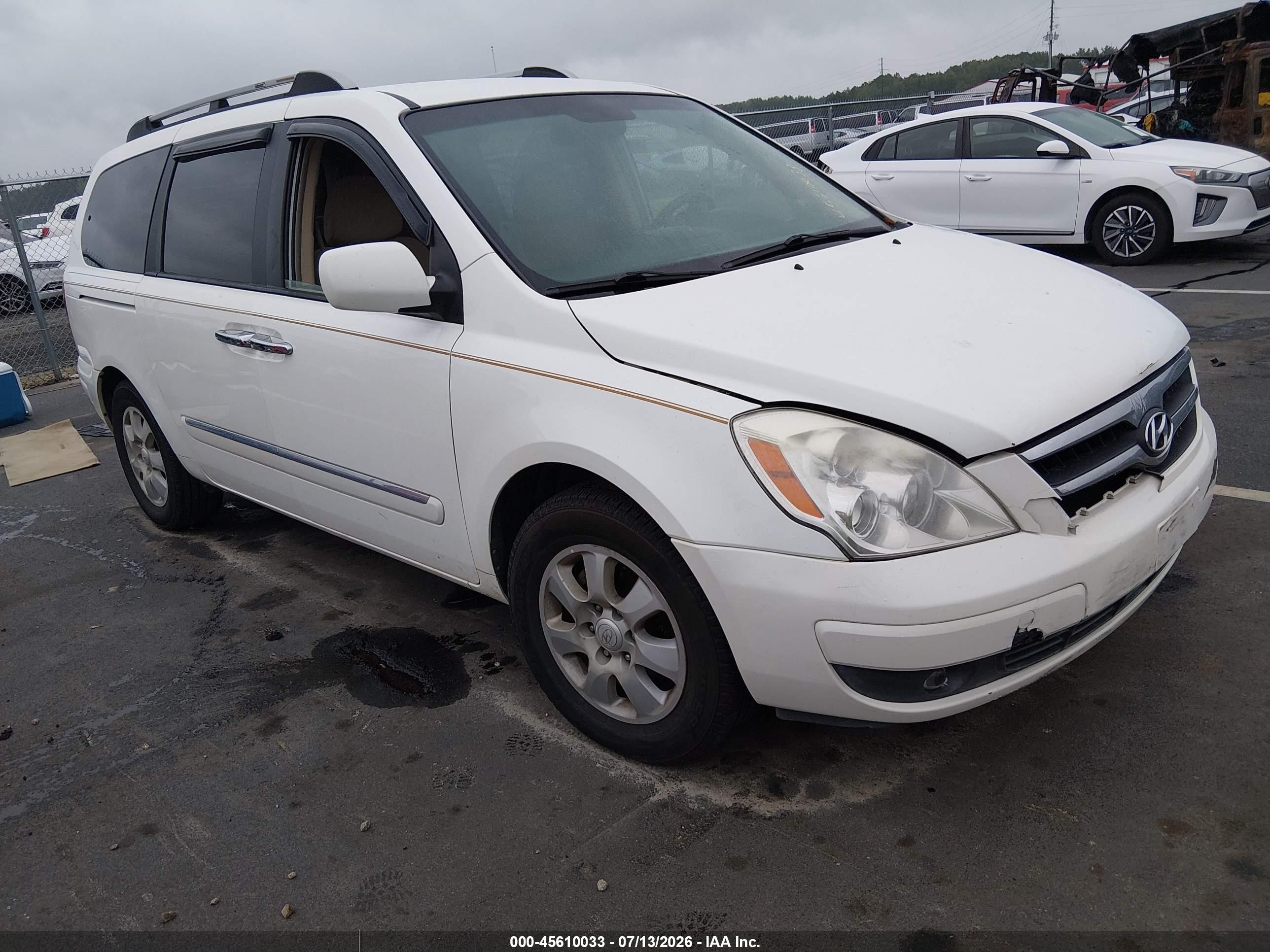 2007 Hyundai Entourage Gls/limited/se White vin: KNDMC233576033027