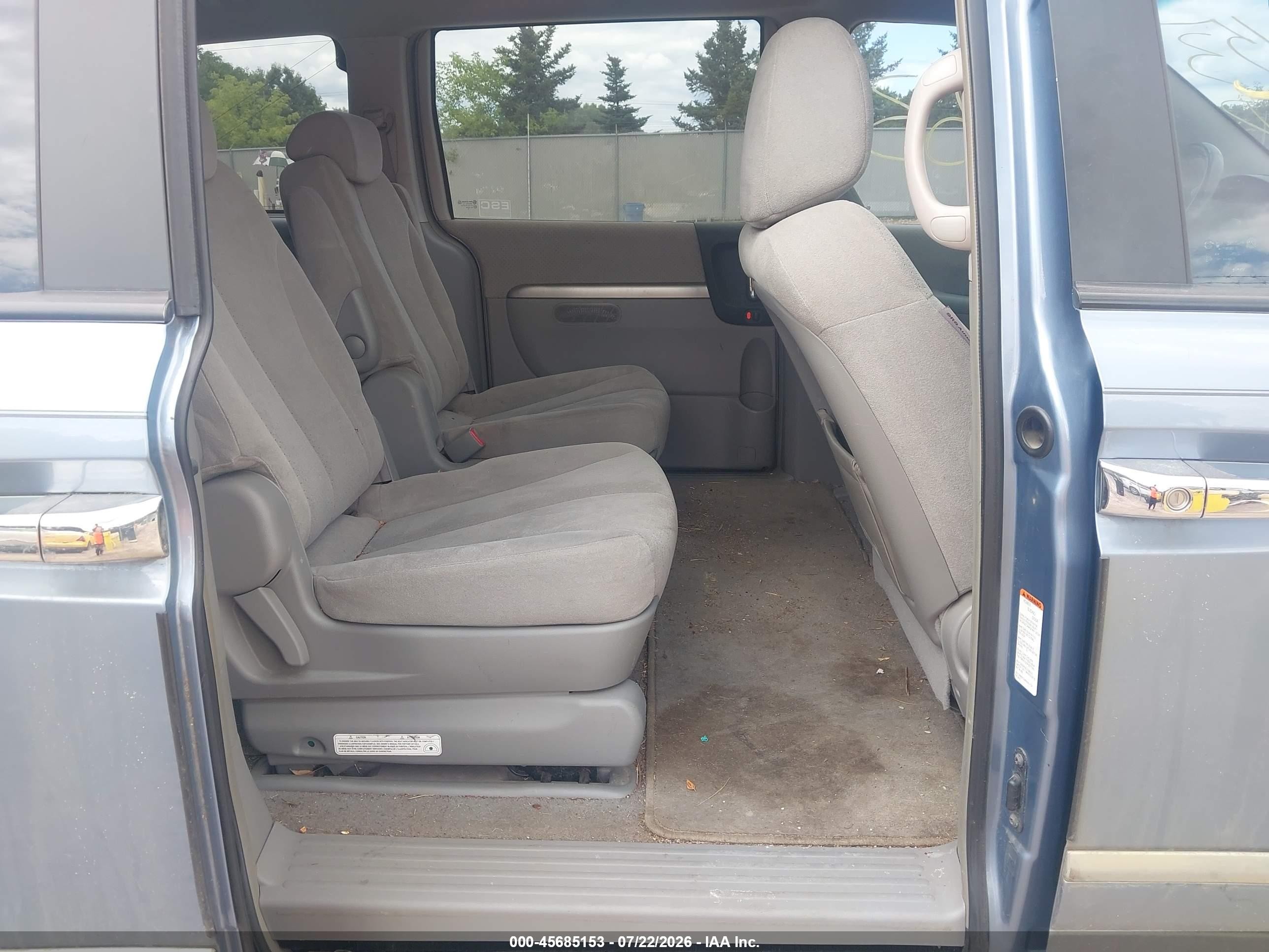 2007 Hyundai Entourage Gls/limited/se Blue vin: KNDMC233576037658