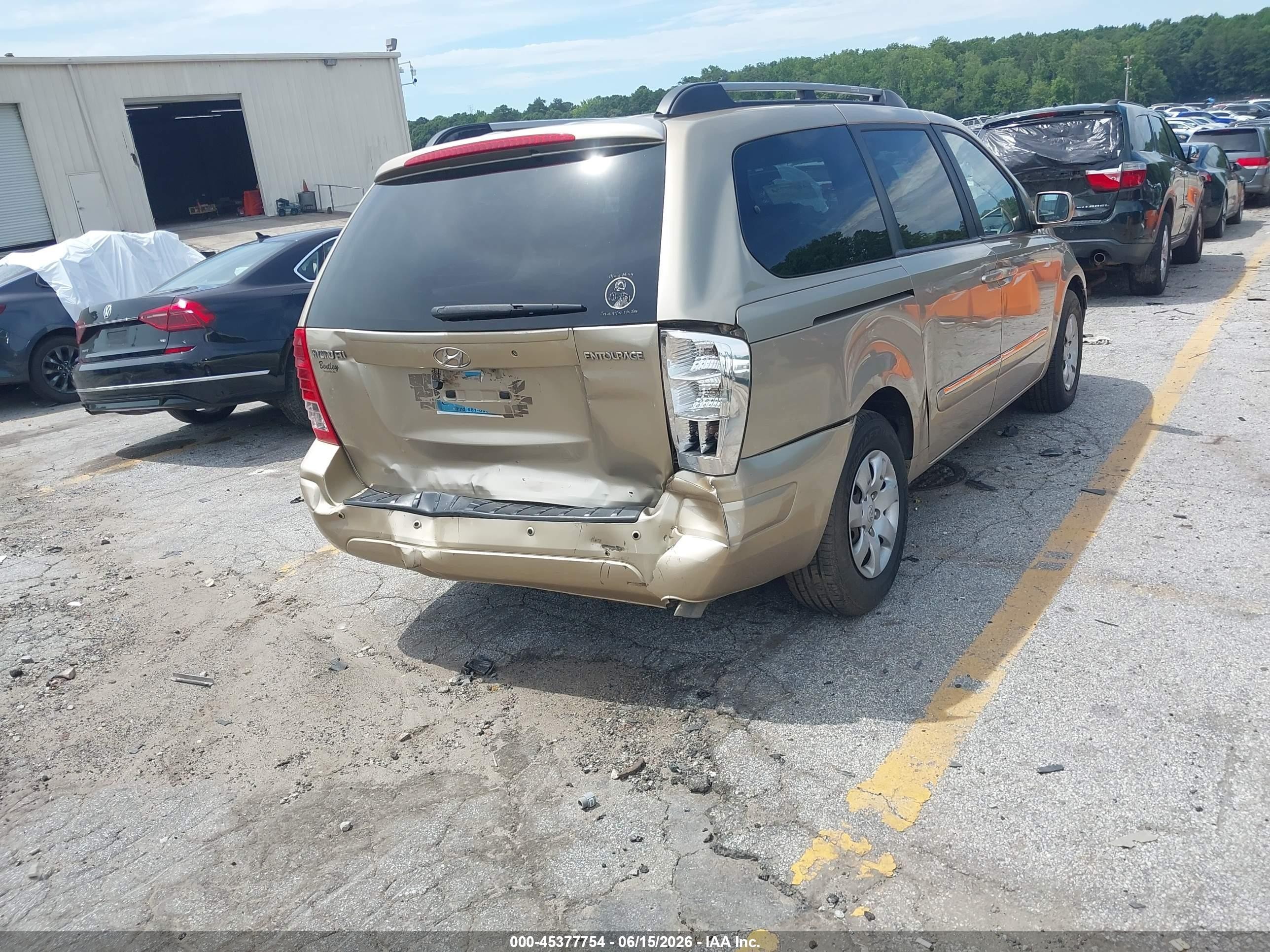 2008 Hyundai Entourage Gls/limited Gold vin: KNDMC233586051092