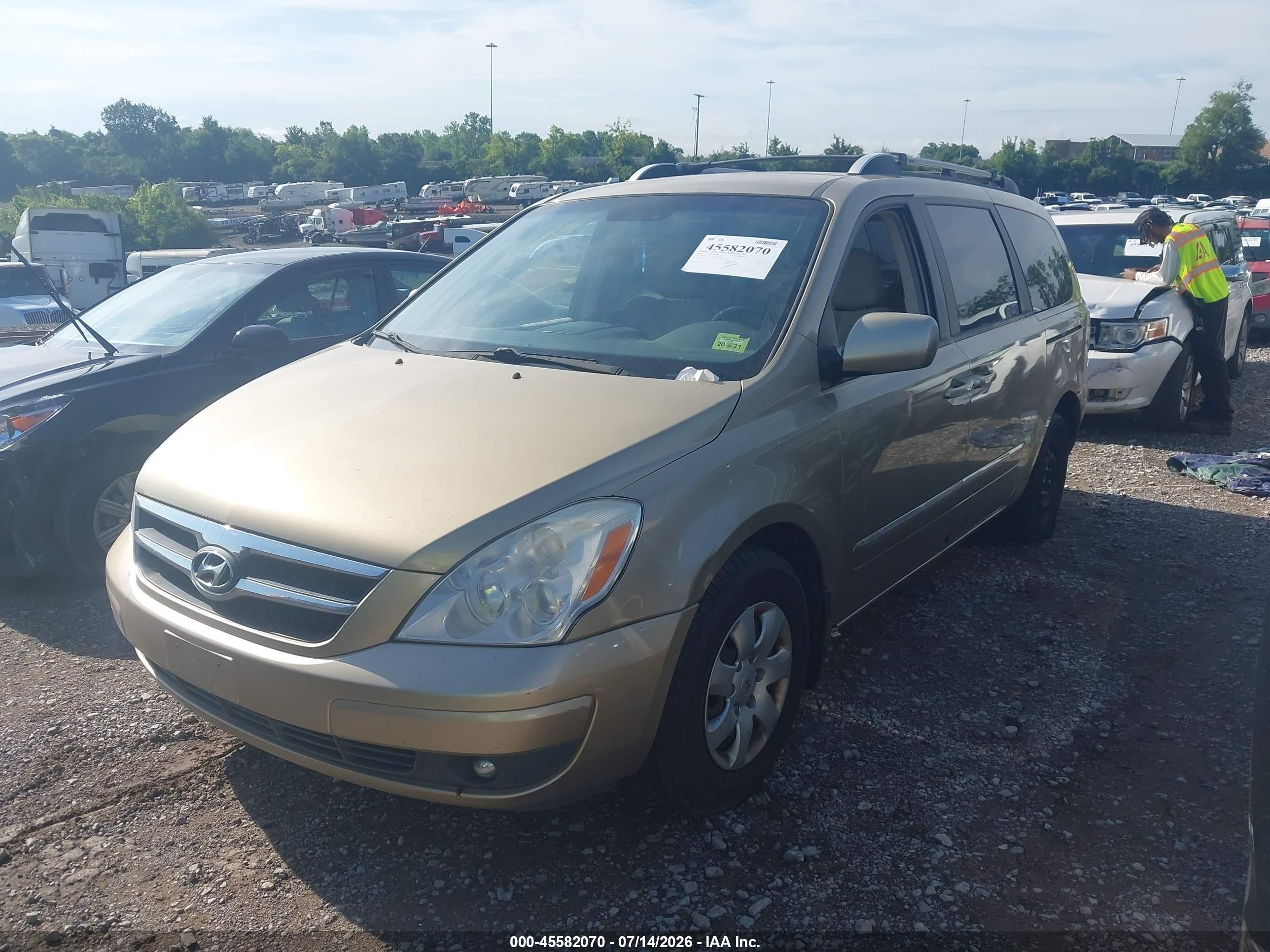 2007 Hyundai Entourage Gls/limited/se Gold vin: KNDMC233676011263