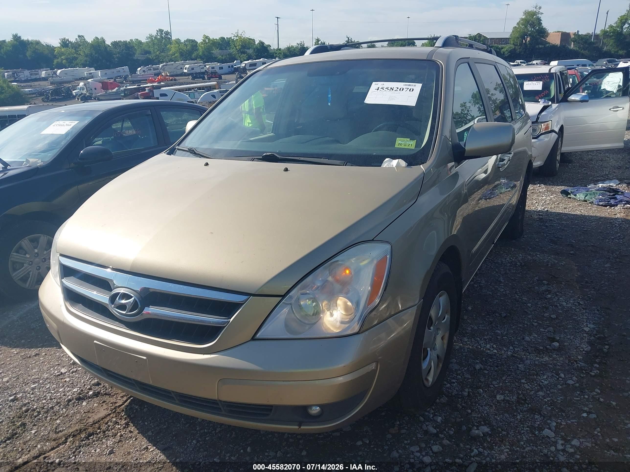 2007 Hyundai Entourage Gls/limited/se Gold vin: KNDMC233676011263