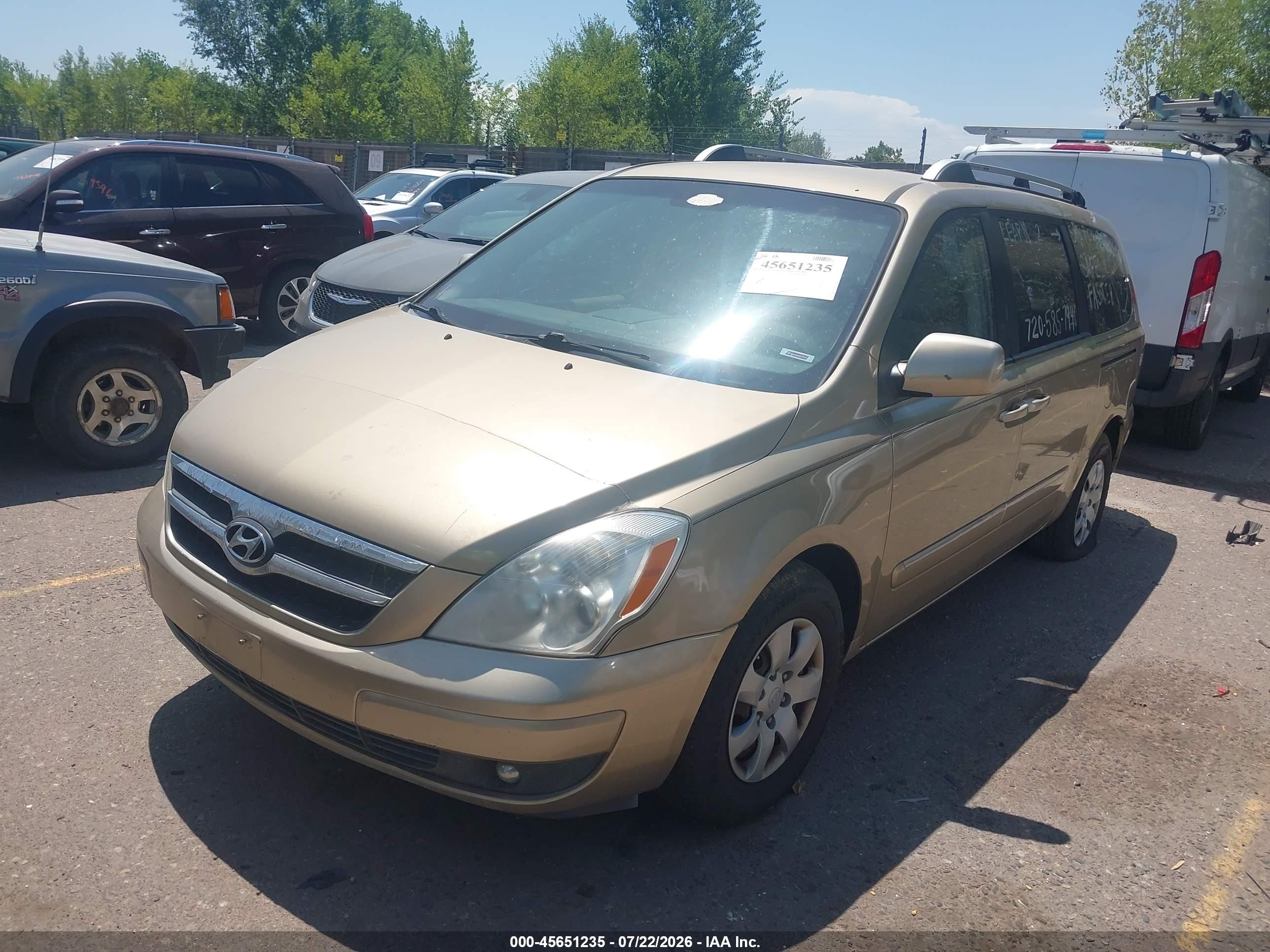2007 Hyundai Entourage Gls/limited/se Gold vin: KNDMC233676011294