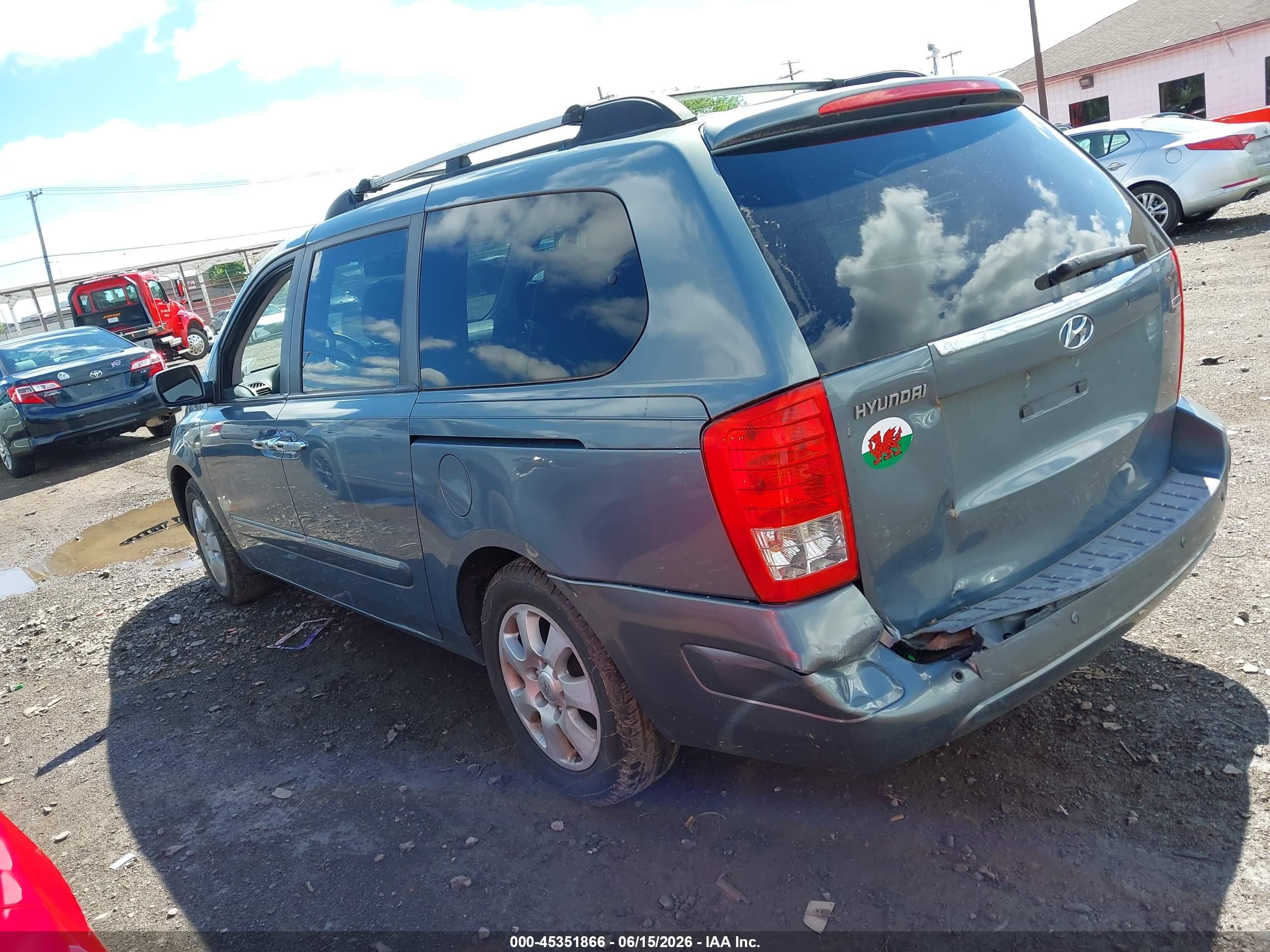 2008 Hyundai Entourage Gls/limited Light Blue vin: KNDMC233686054616