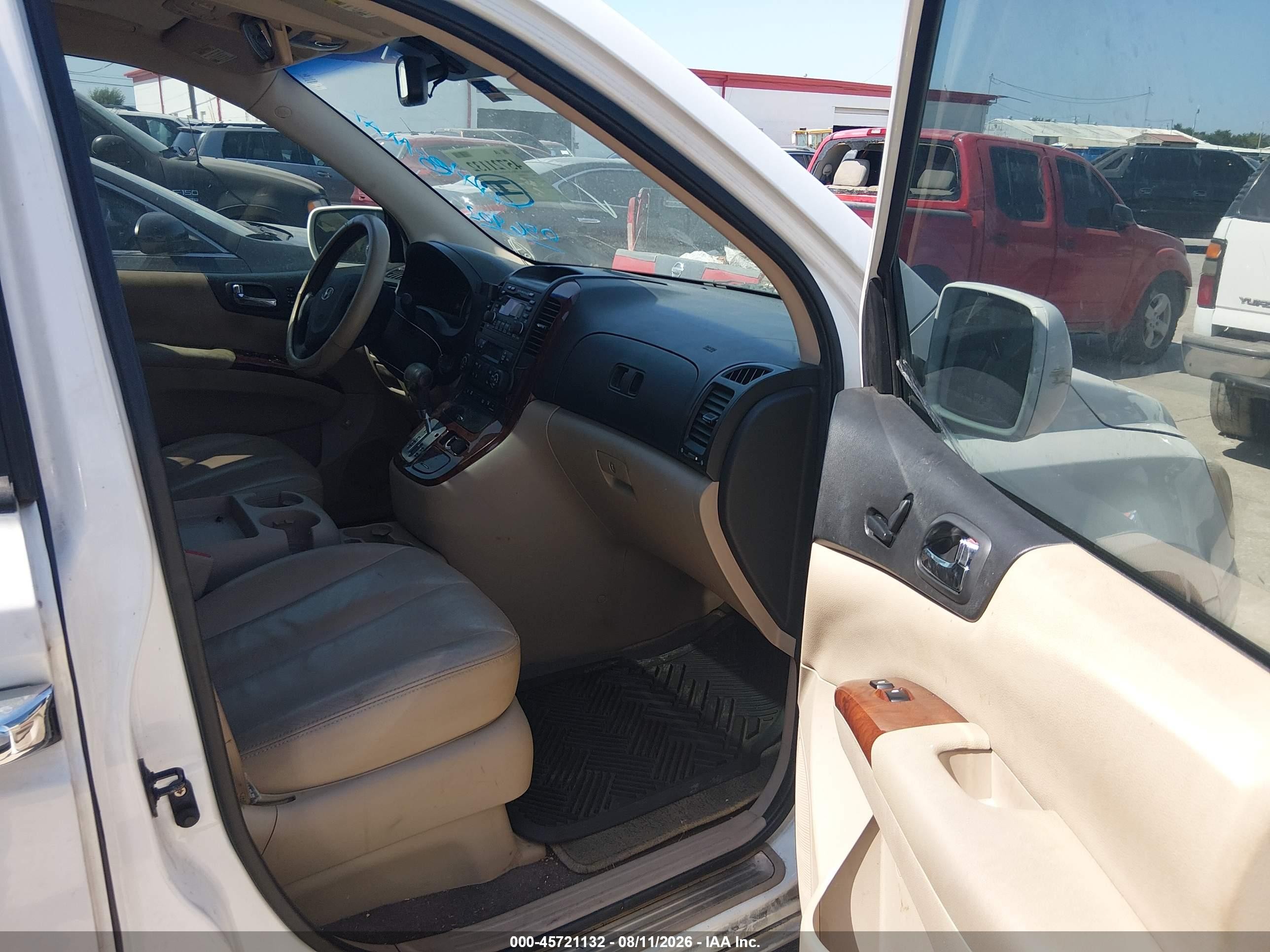 2008 Hyundai Entourage Gls/limited White vin: KNDMC233686056902