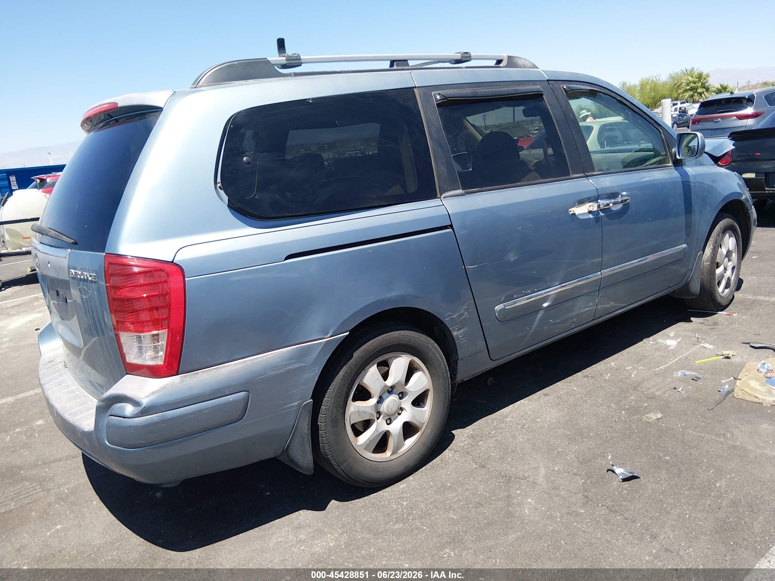 2007 Hyundai Entourage Gls/limited/se Blue vin: KNDMC233976042085
