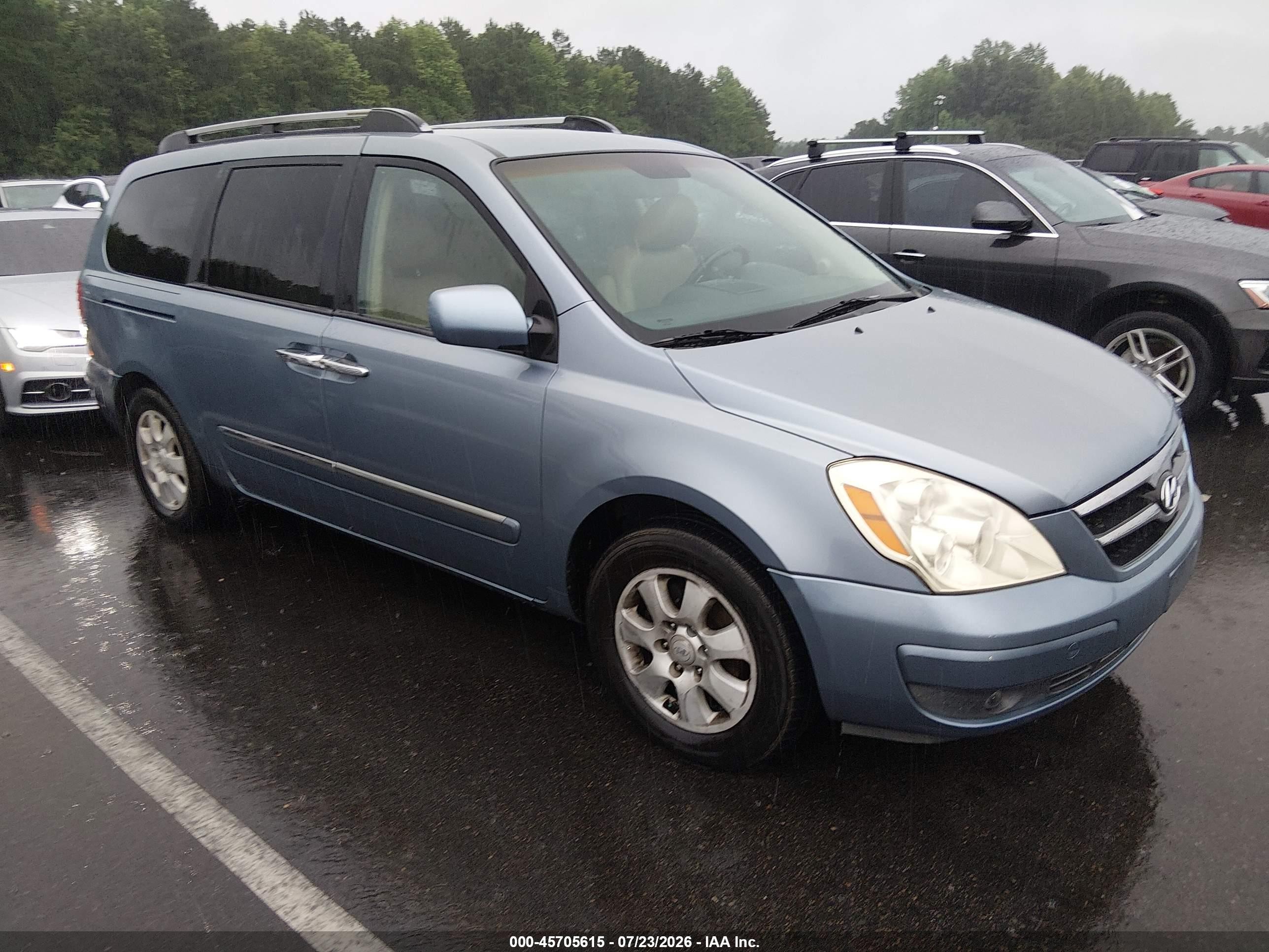 2007 Hyundai Entourage Gls/limited/se Blue vin: KNDMC233X76015865