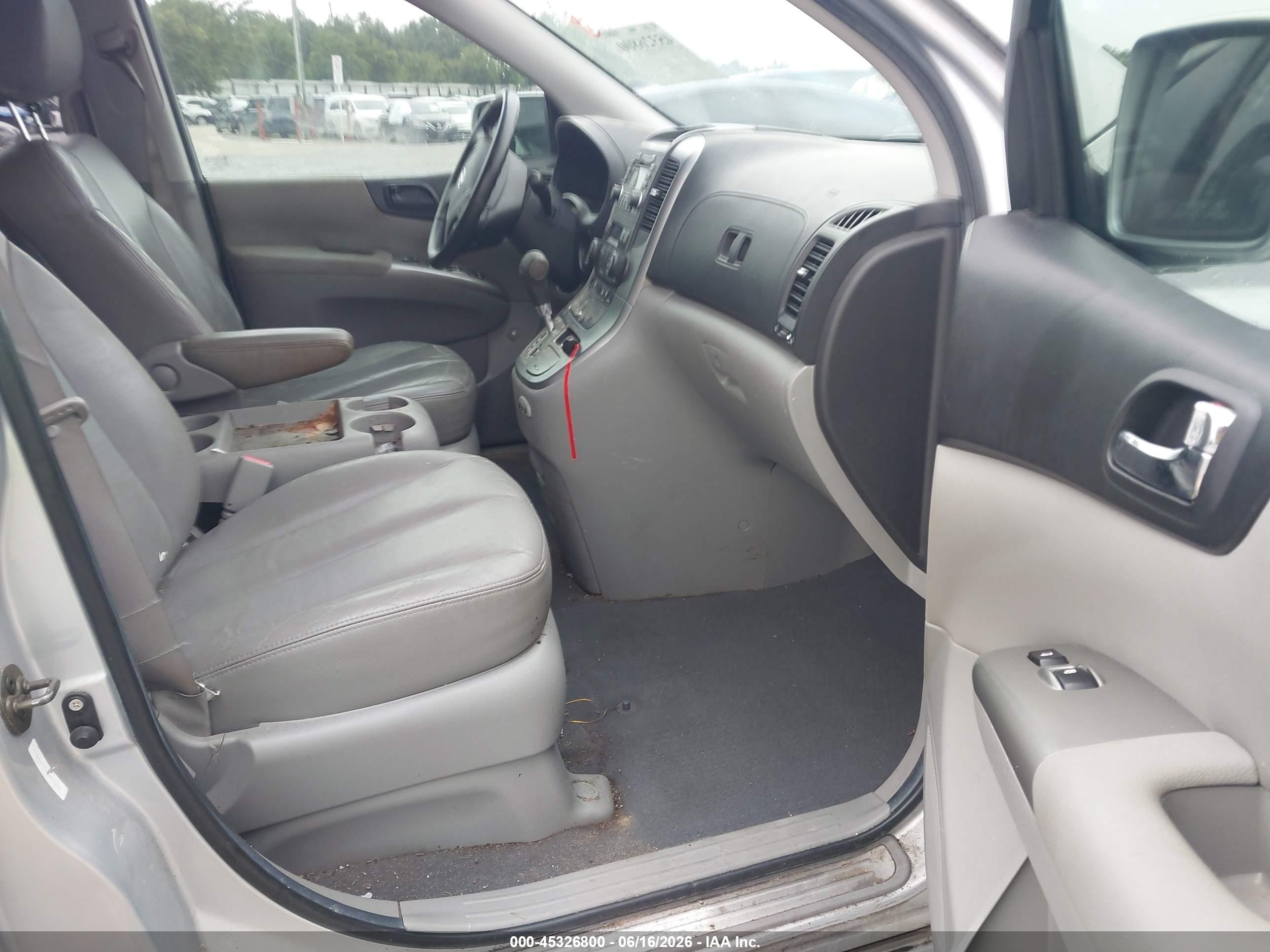 2008 Hyundai Entourage Gls/limited Silver vin: KNDMC233X86045014