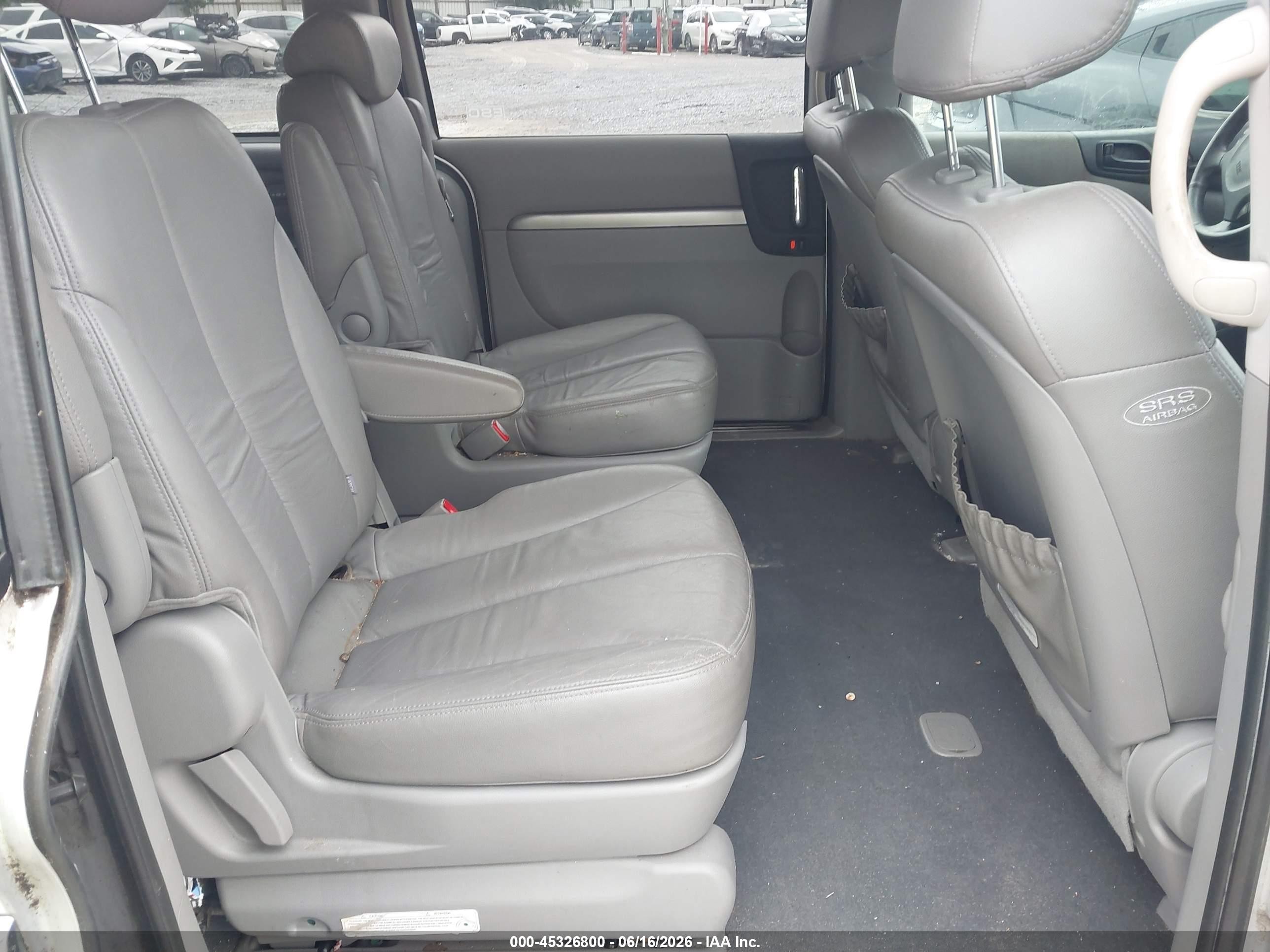 2008 Hyundai Entourage Gls/limited Silver vin: KNDMC233X86045014