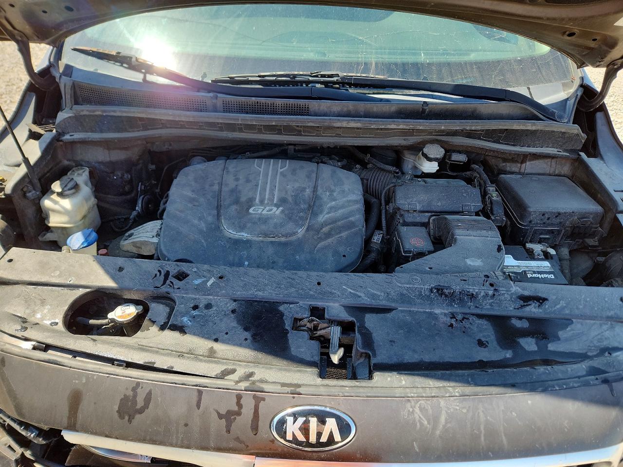 2015 Kia Sedona Sx Gray vin: KNDMC5C10F6037307