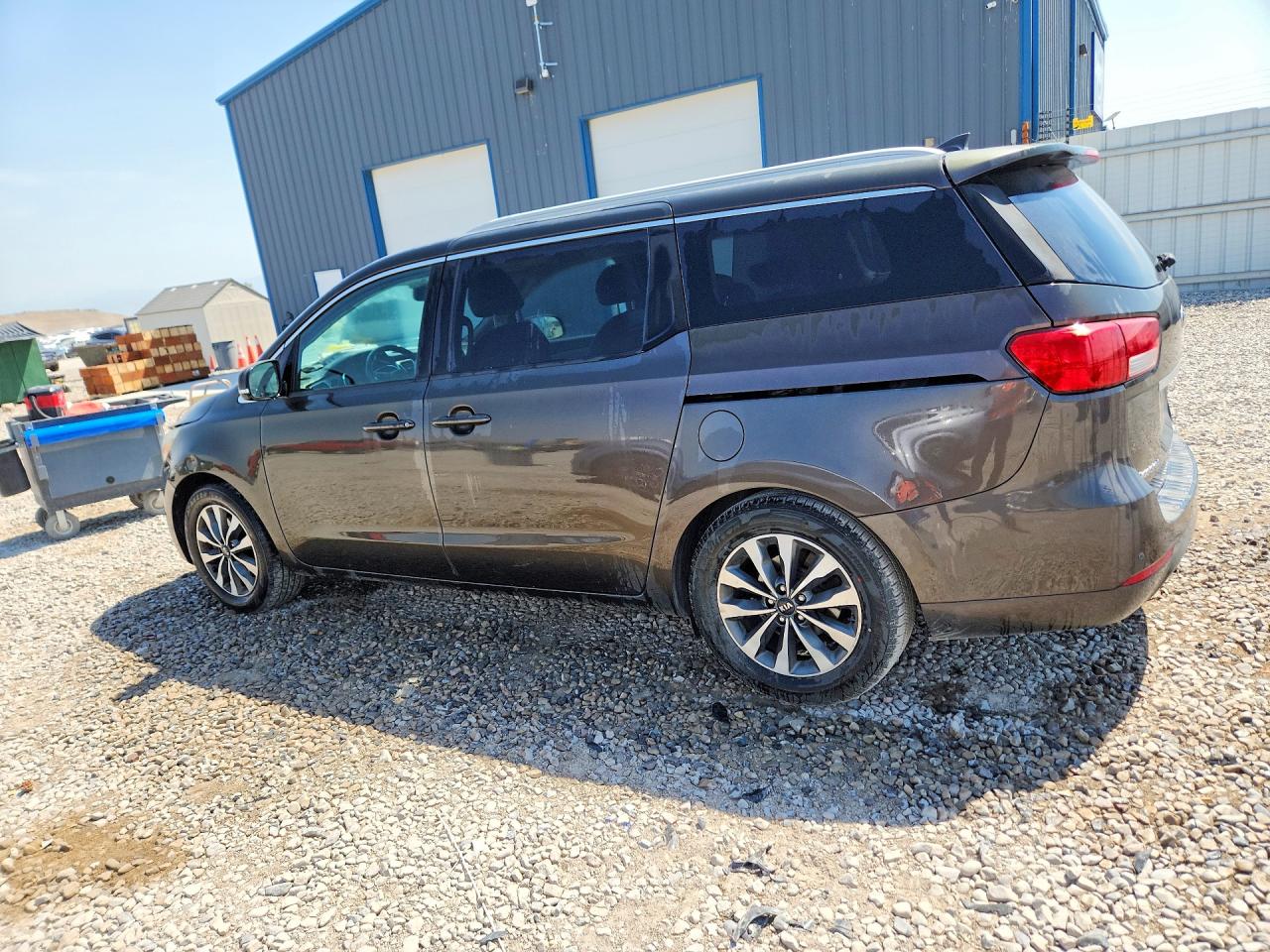 2015 Kia Sedona Sx Gray vin: KNDMC5C10F6037307
