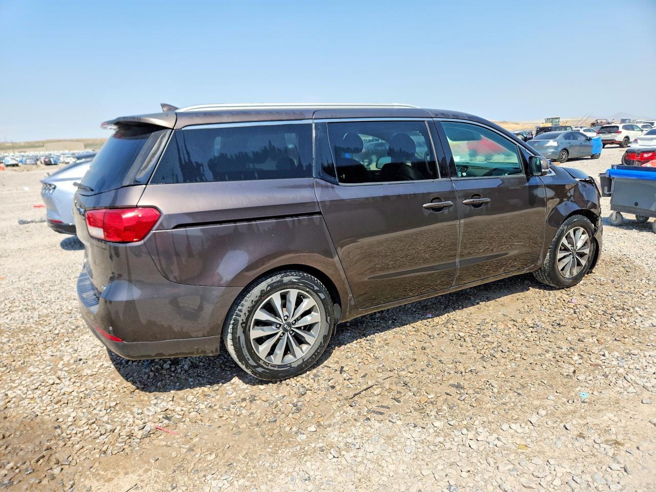 2015 Kia Sedona Sx Gray vin: KNDMC5C10F6037307